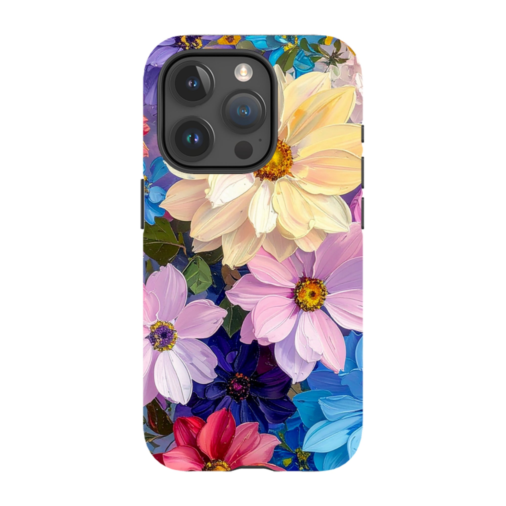 iPhone MagSafe Tough Case - Summer Floral Blue Garden