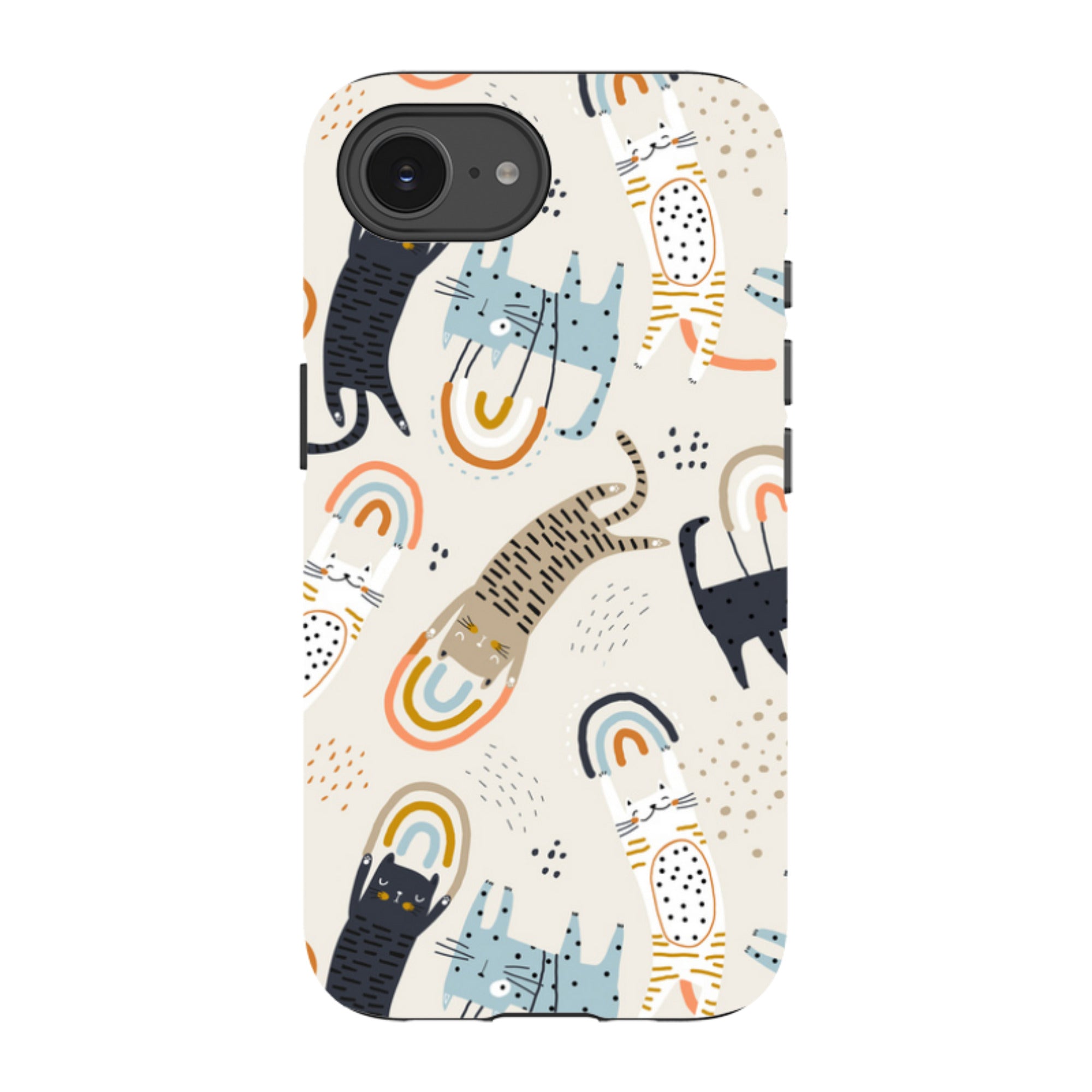 iPhone Tough Case - Rainbow Cats