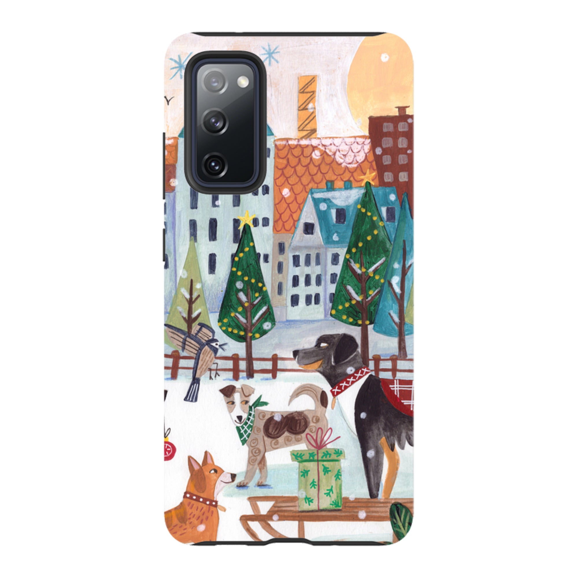 Samsung Tough Case - Christmas Dogs By Caroline Bonne Muller
