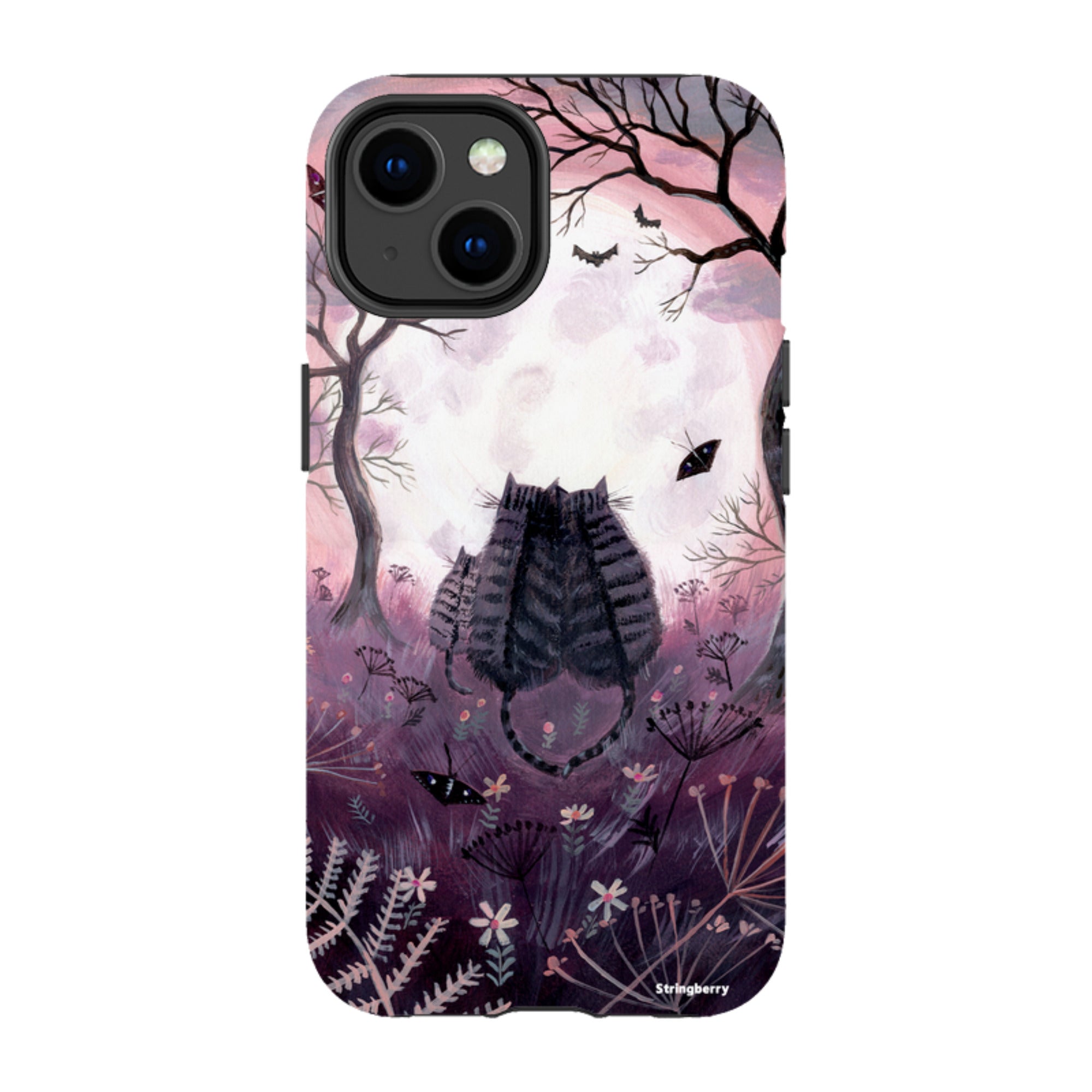 iPhone MagSafe Tough Case - Spooky Cats By Mary Stubberfield