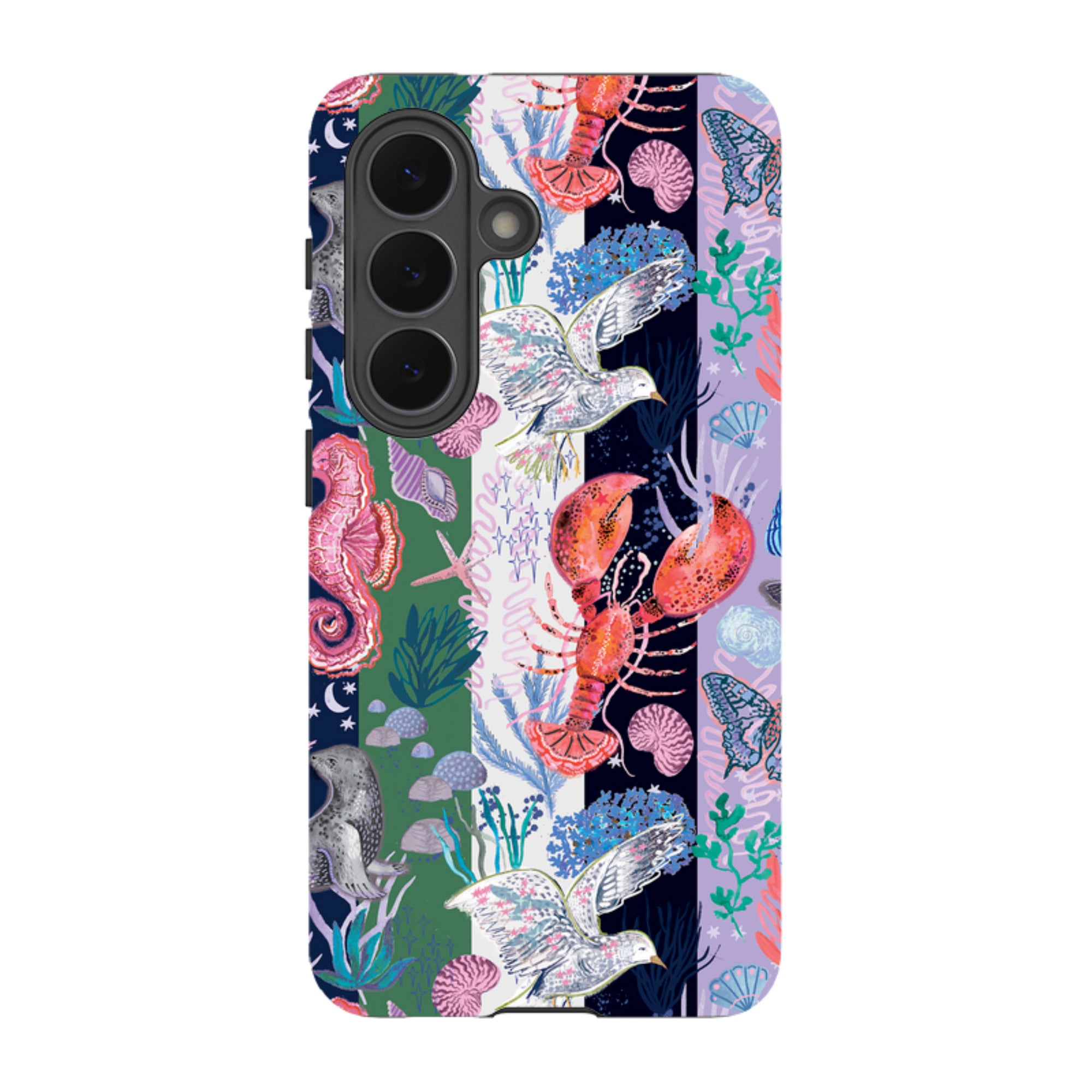 Samsung Tough  Case - Coastal Calling Stripe I By Emma Frances Grant