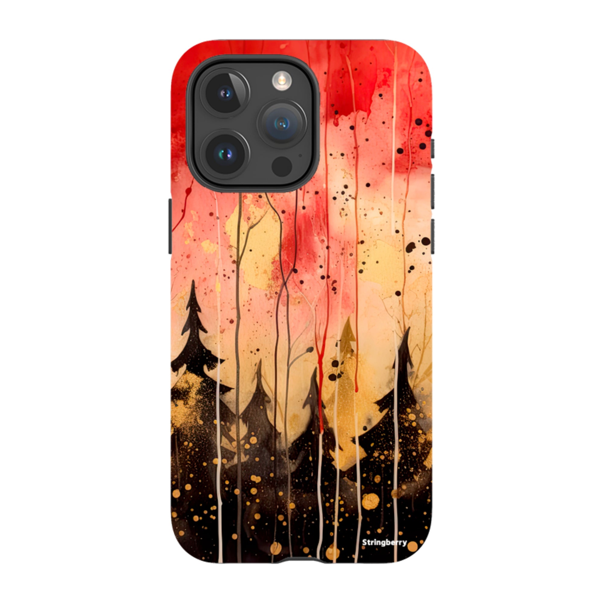 iPhone Tough Case - Watercolour Winter Forest