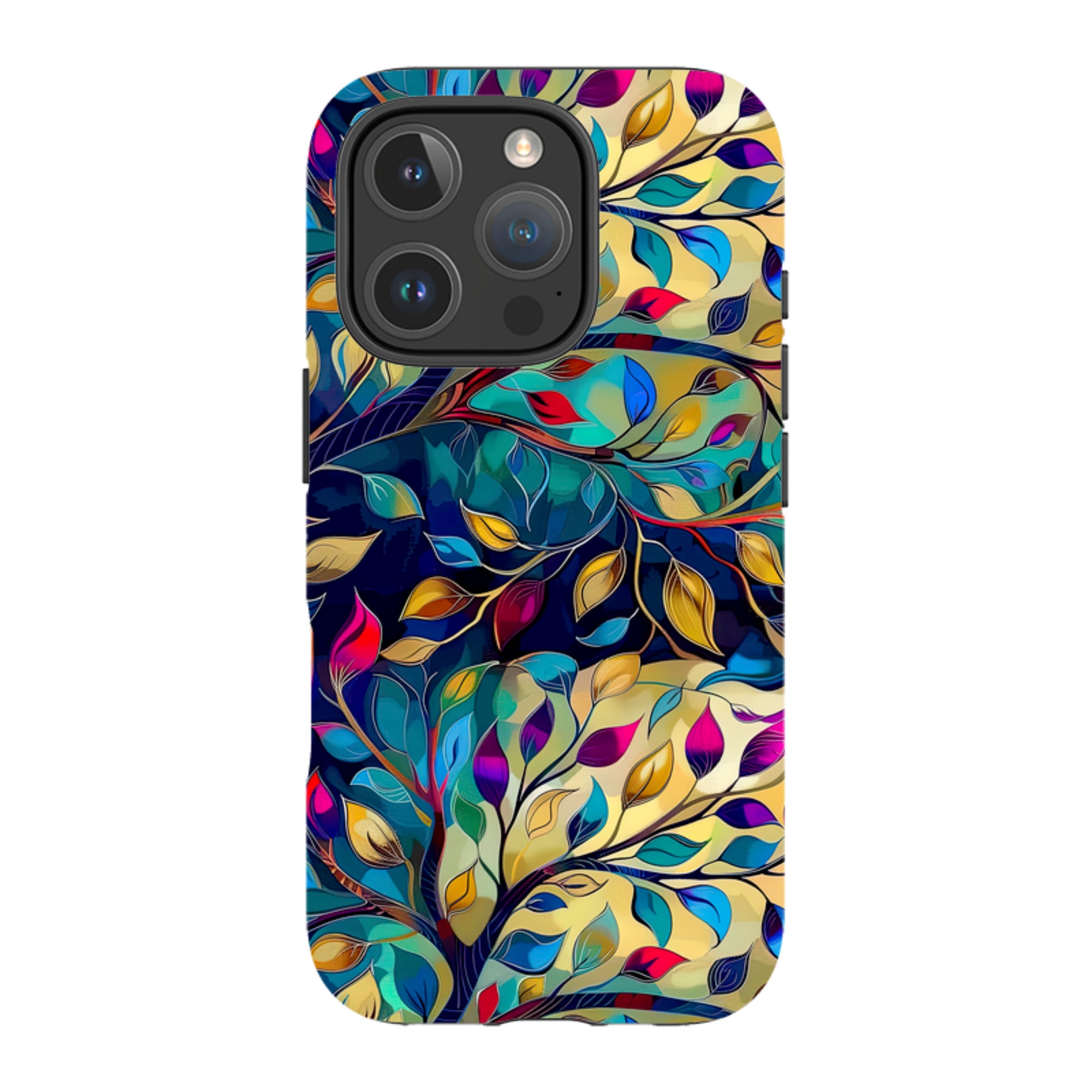 iPhone Case - Teal Leaves