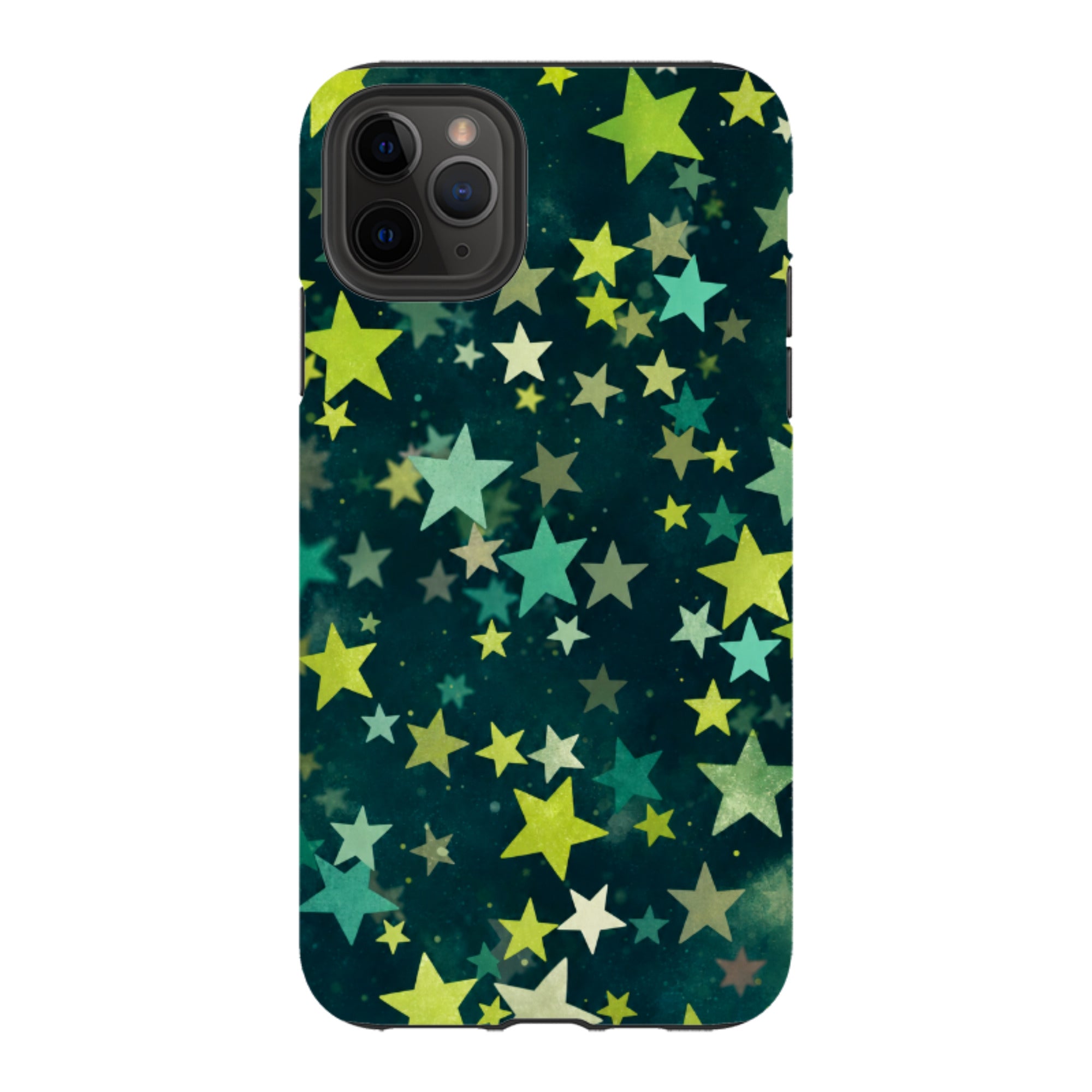iPhone Tough Case - Green Galaxy Star
