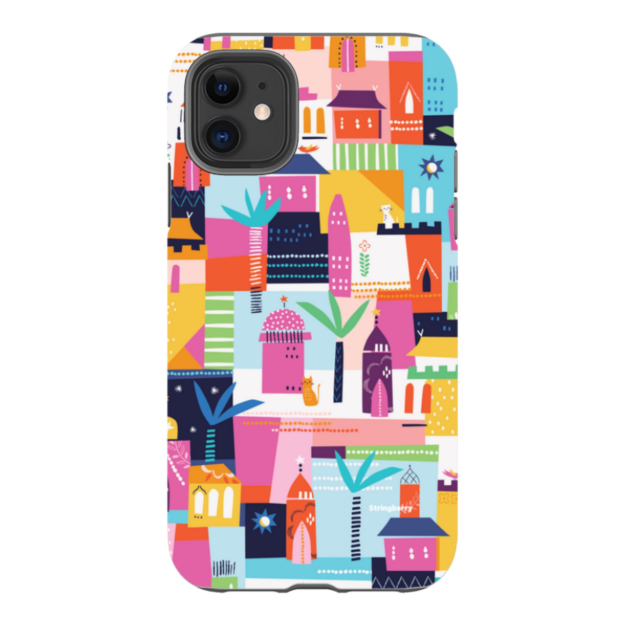 iPhone Tough Case - Houses By Ali Brookes