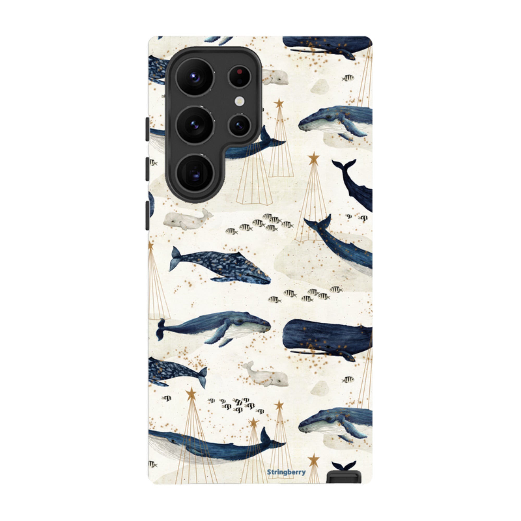 Samsung Tough Case - Christmas Whale III By Katherine Quinn