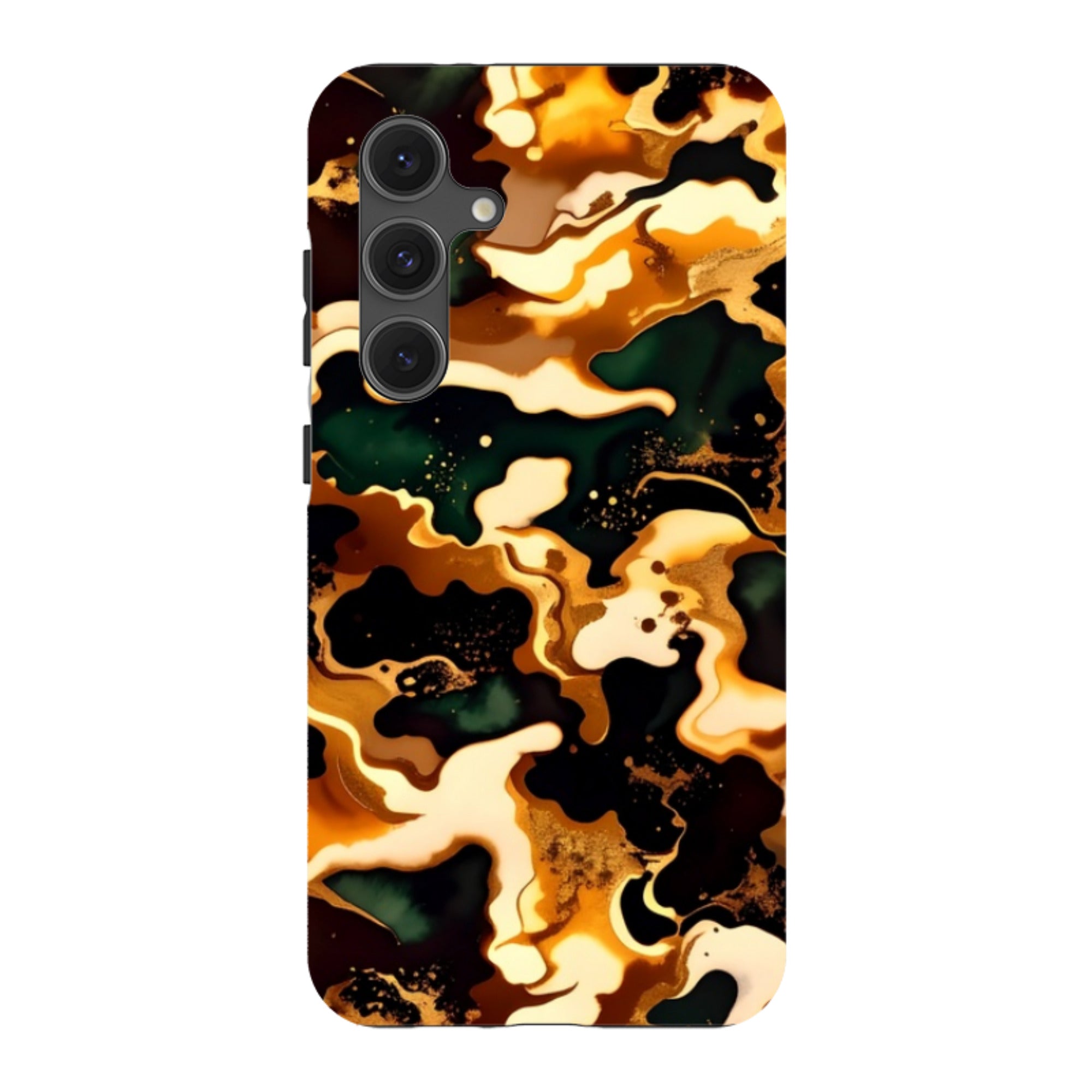Samsung Tough Case - Green Fire Marble