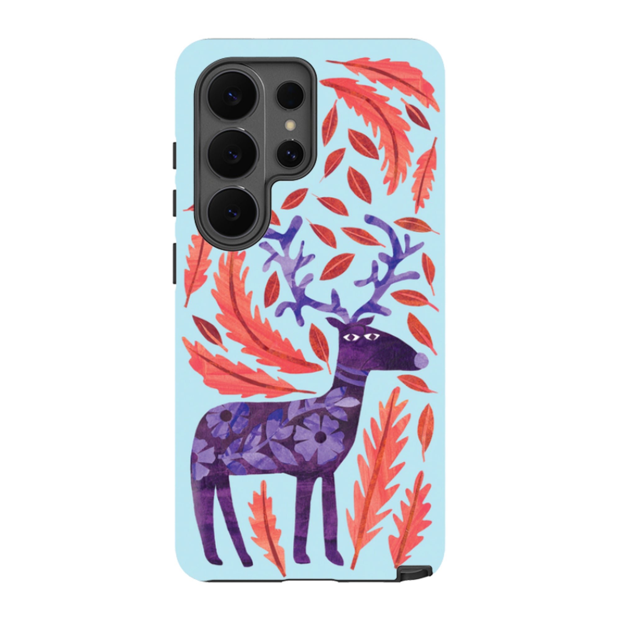 Samsung Tough Case - Purple Reindeer By Tracey English
