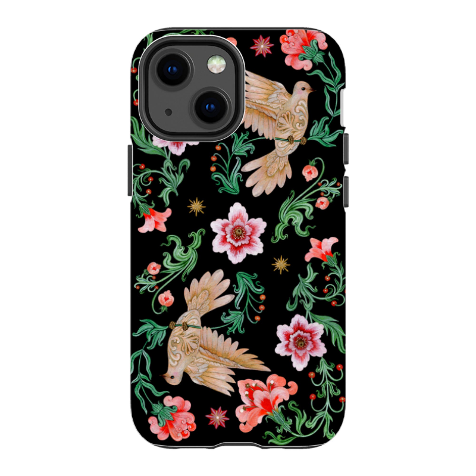 iPhone Tough  Case - Two Turtle Doves By Maria Matos