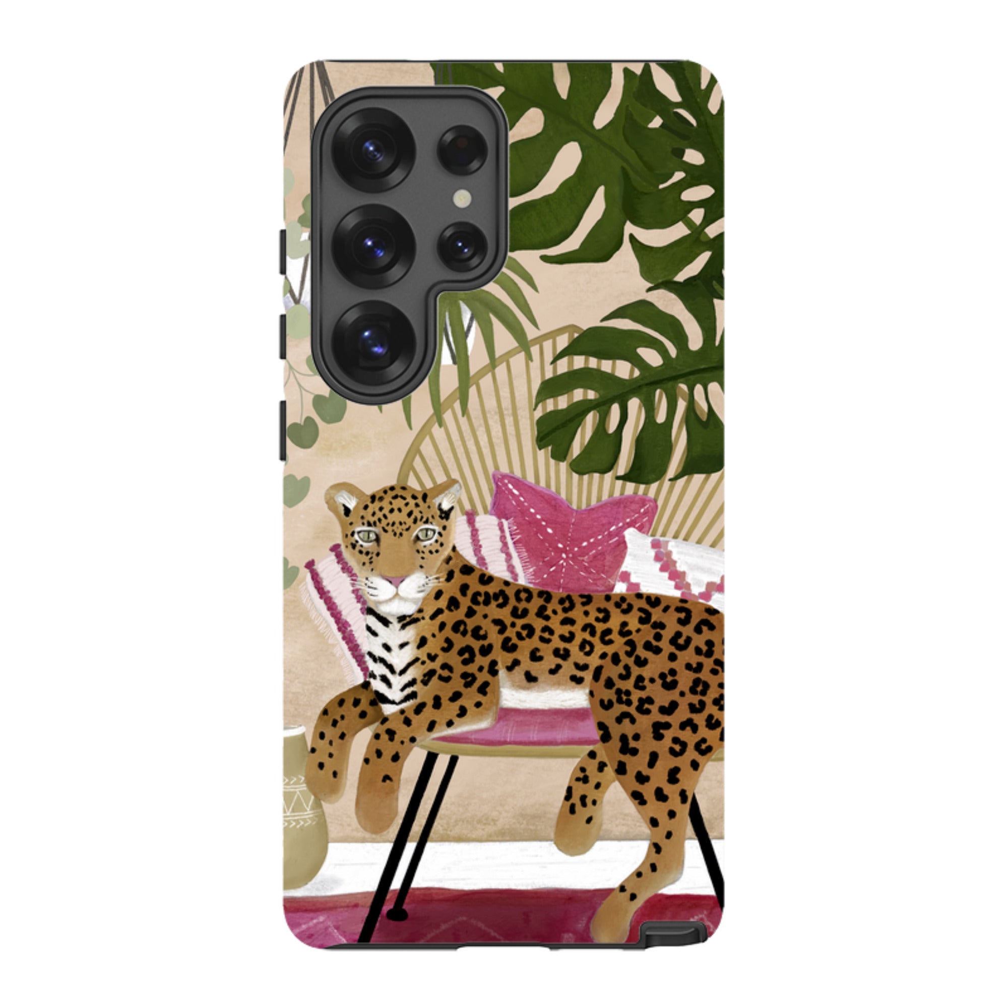 Samsung Tough Case - Boho Leopard Cream By Bex Parkin