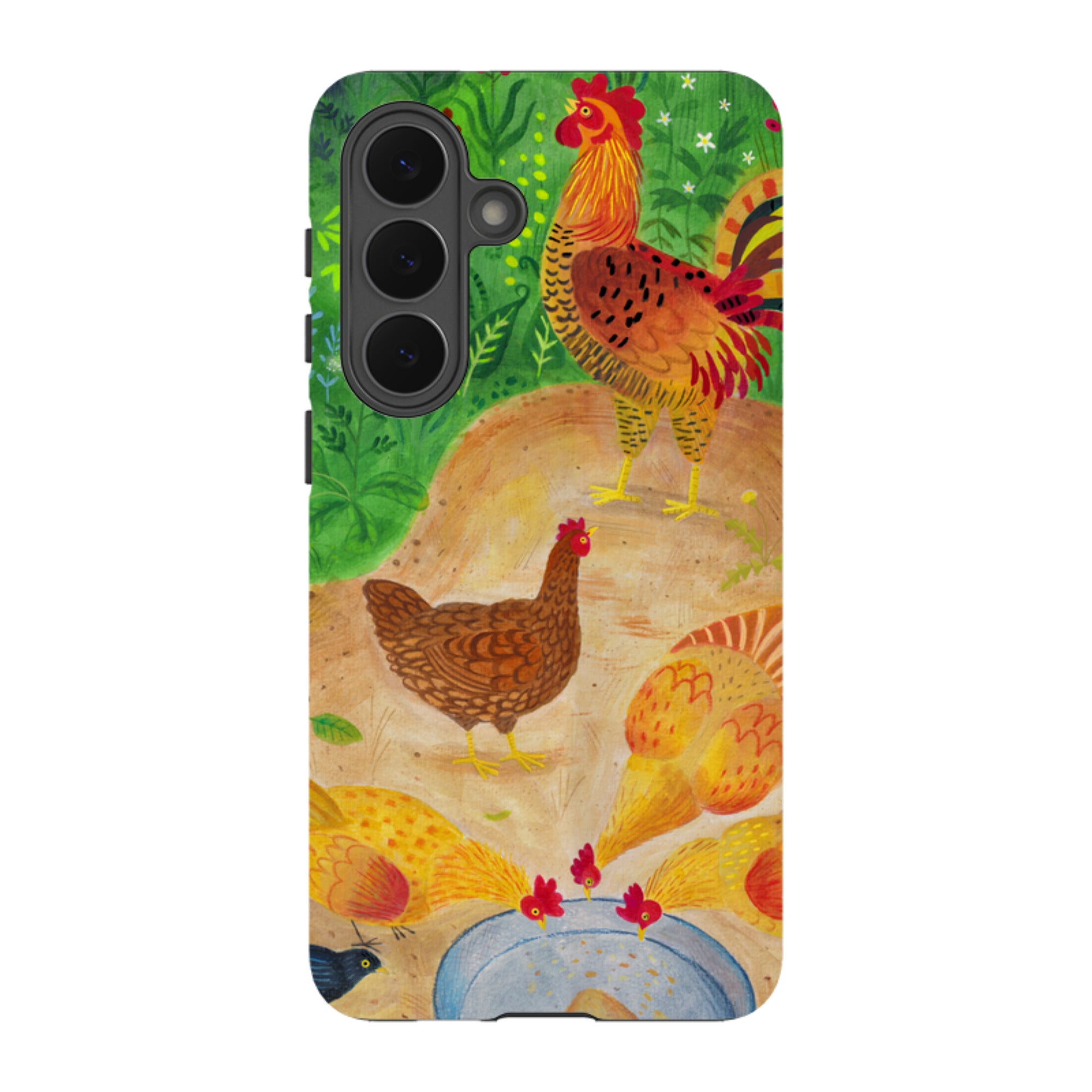 Samsung Tough Case - Chickens By Bex Parkin