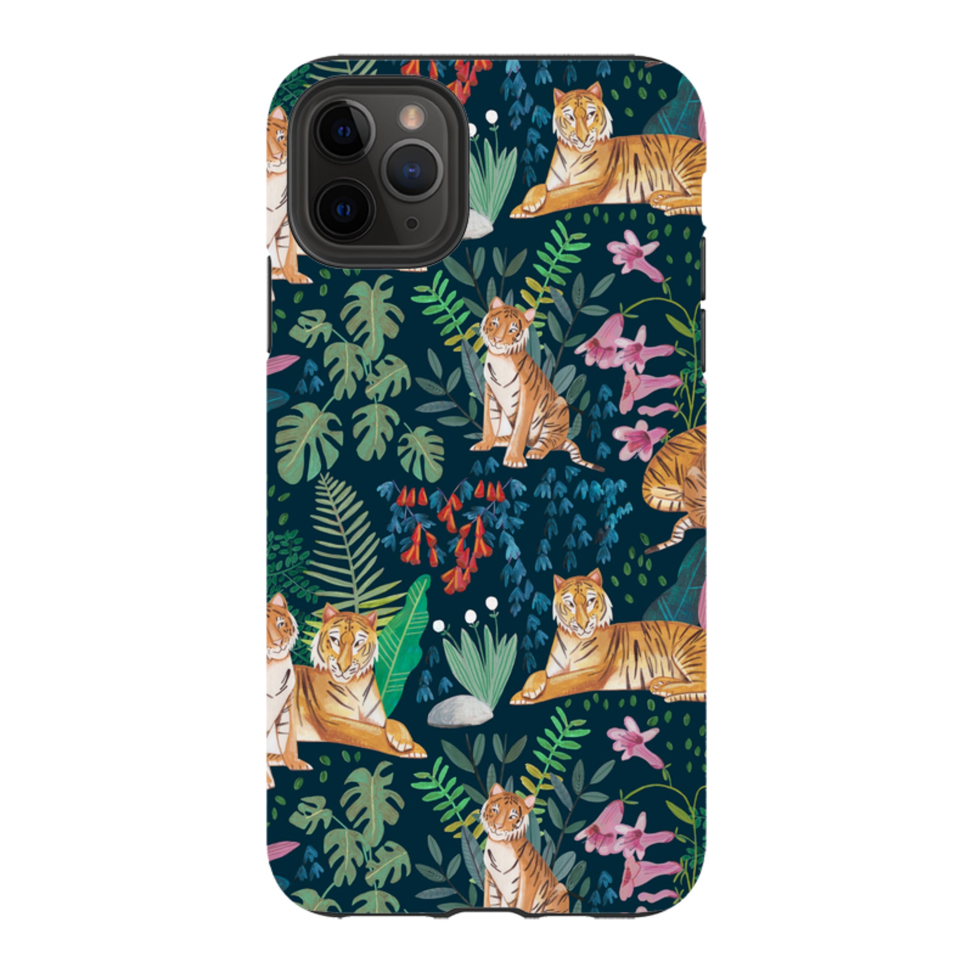 iPhone Tough Case - Tiger Pattern II By Caroline Bonne Muller
