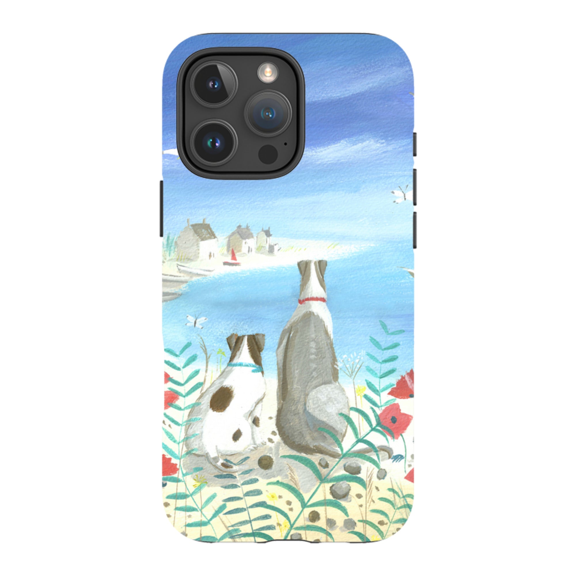 iPhone Tough Case - Beach Dogs By Mary Stubberfield