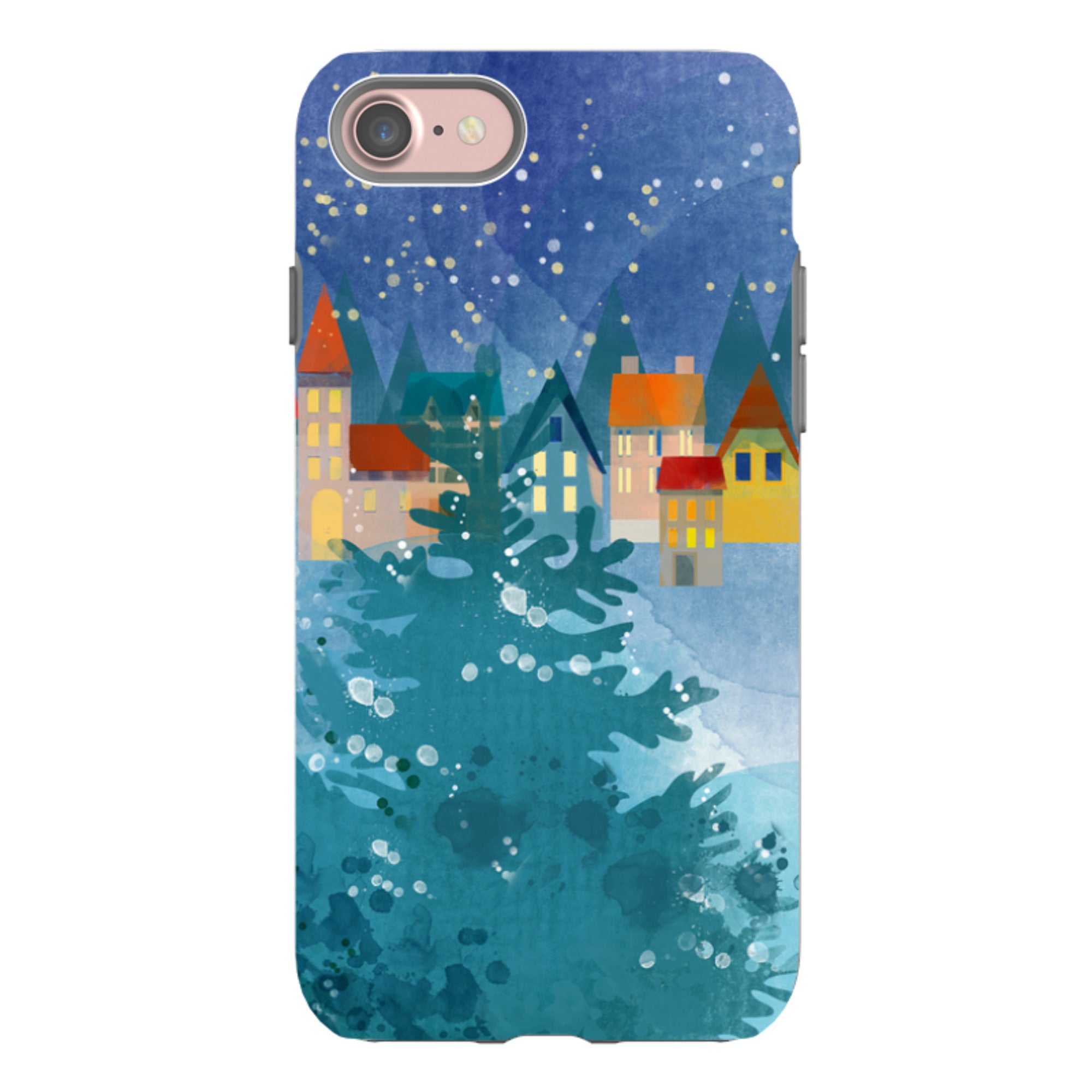 iPhone Tough Case - Winter Town
