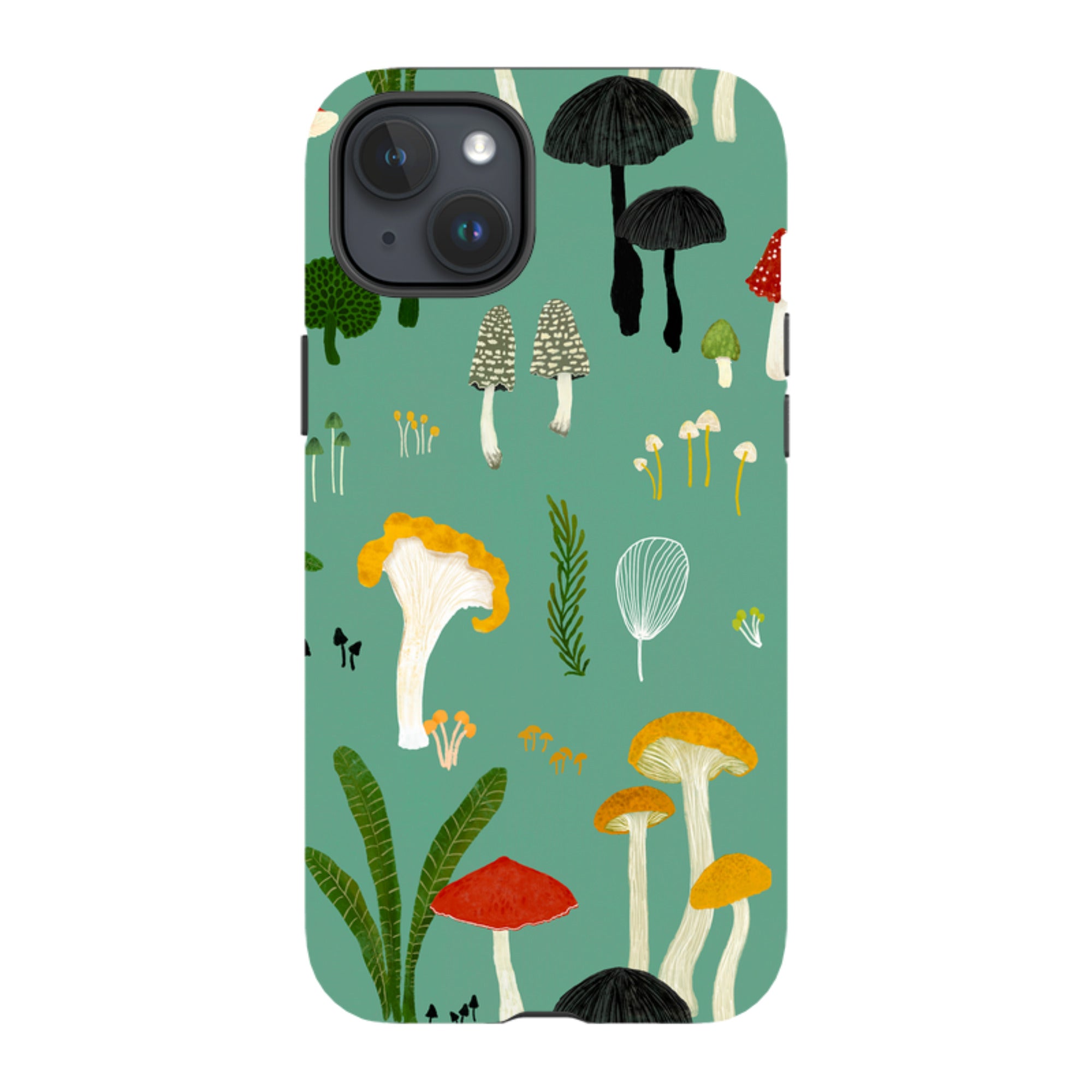 iPhone Tough Case - Mushroom Pattern By Katherine Quinn