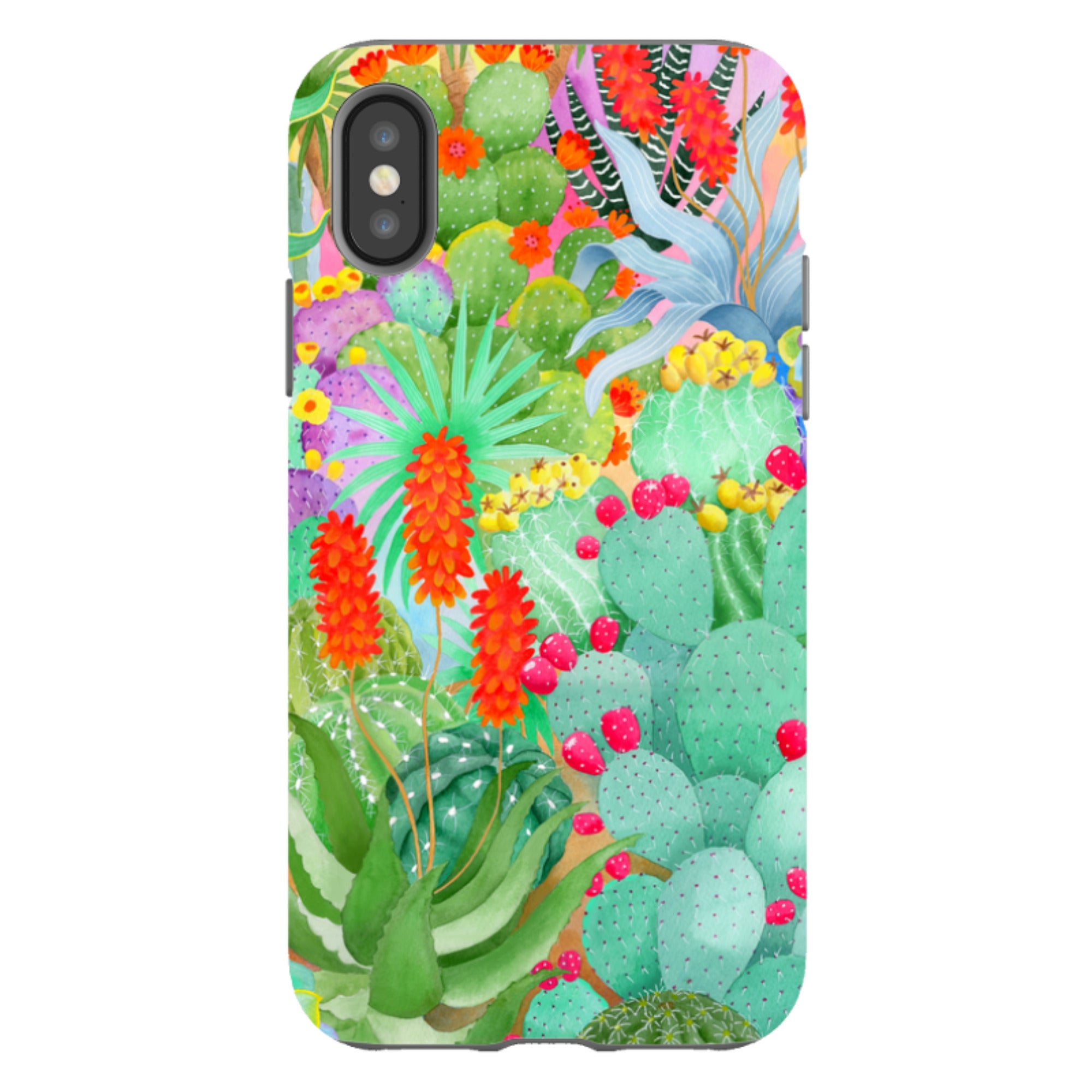 iPhone Tough Case - Cactus By Bex Parkin