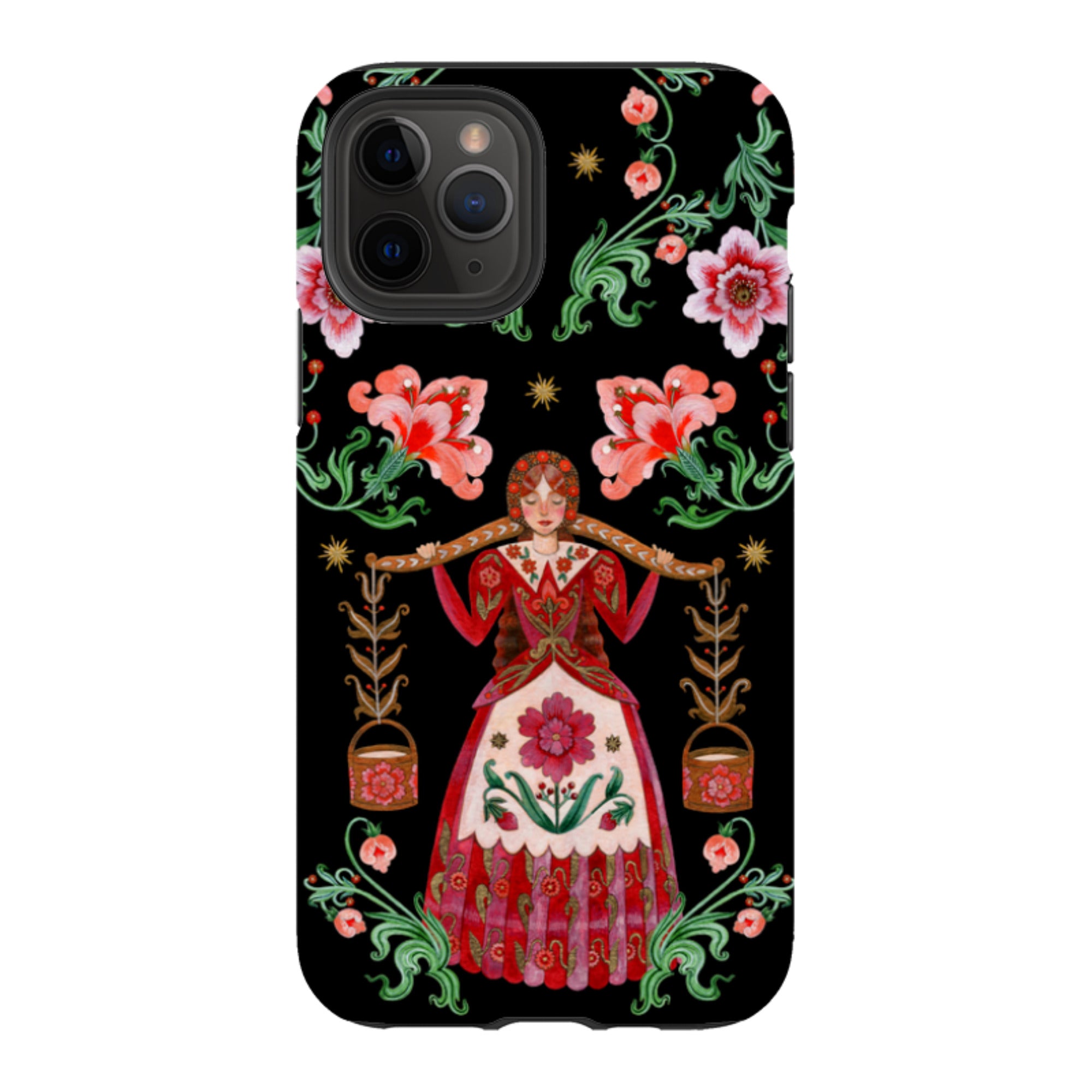 iPhone Tough  Case - Eight Maids A Milking By Maria Matos