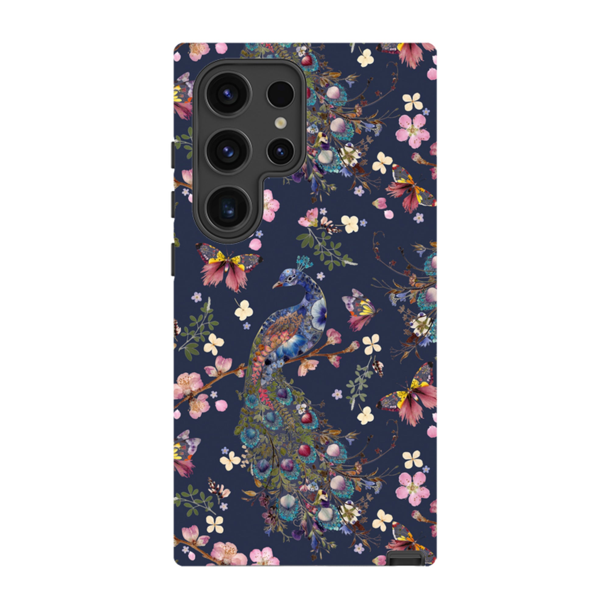Samsung Tough Case - Peacock and Cherry Blossoms Iris By Helen Ahpornsiri