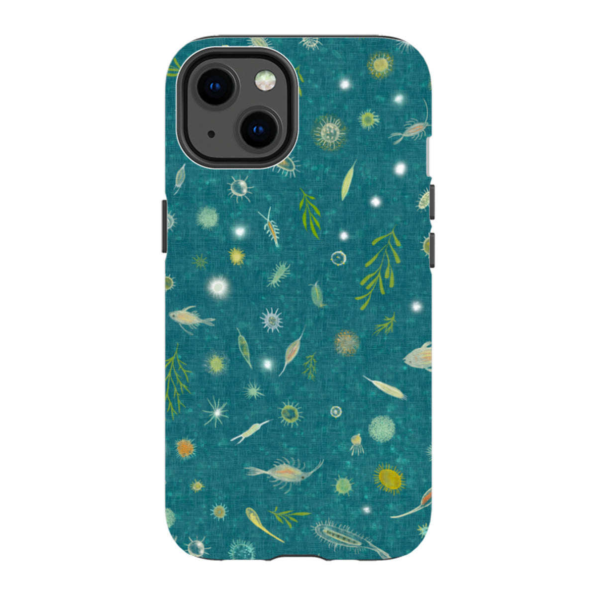 iPhone Tough Case - Plankton Light - Steel Blue By Katherine Quinn