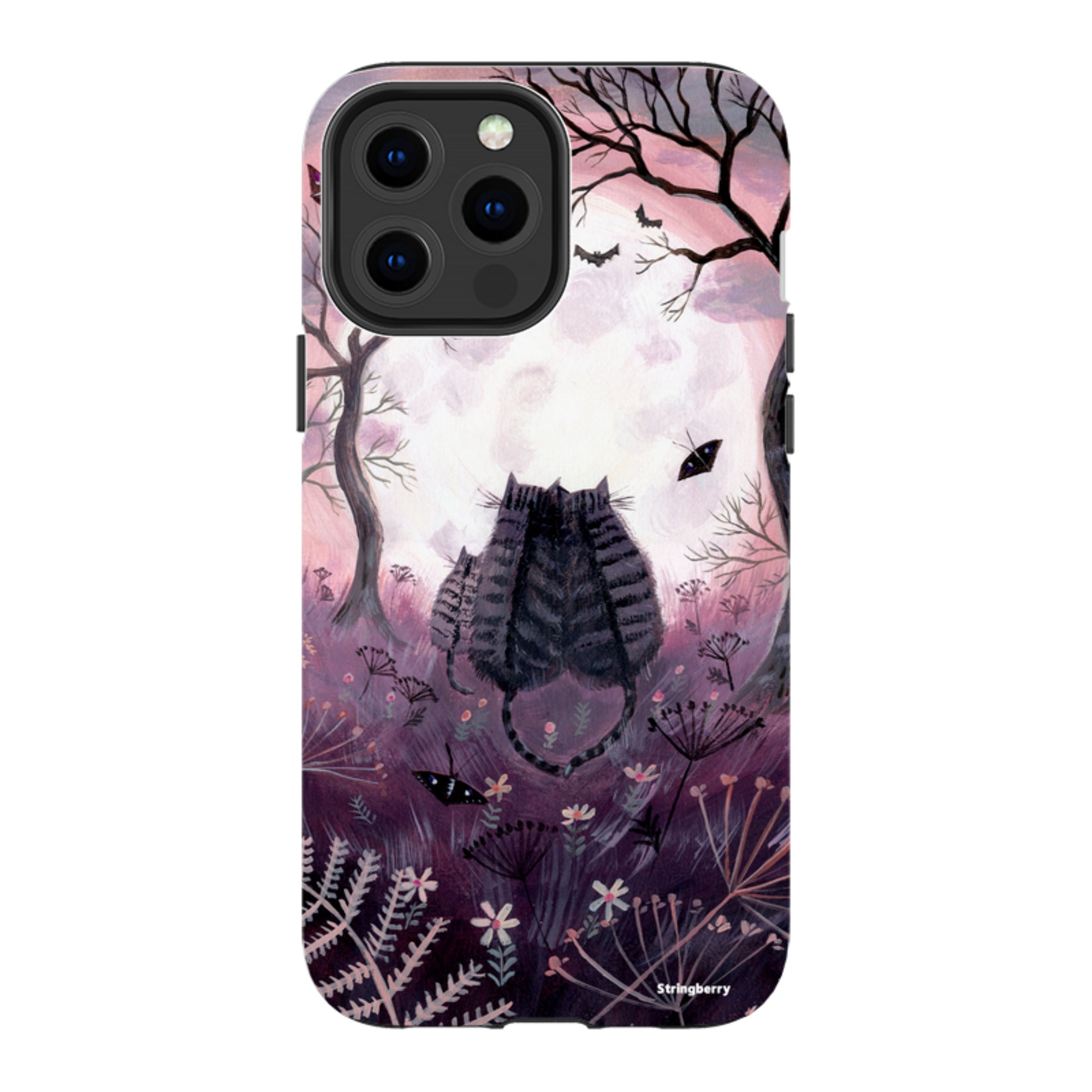iPhone MagSafe Tough Case - Spooky Cats By Mary Stubberfield