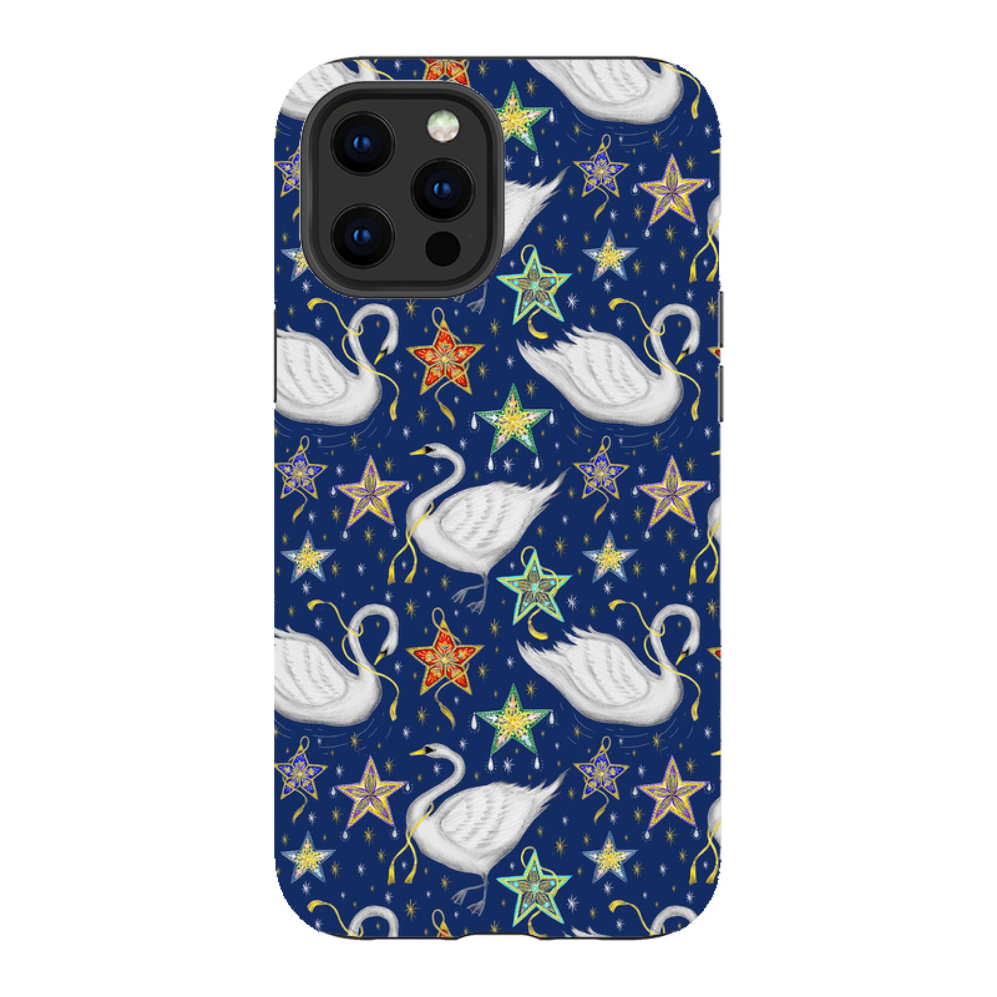 iPhone Tough Case - Swan Pattern By Catherine Rowe