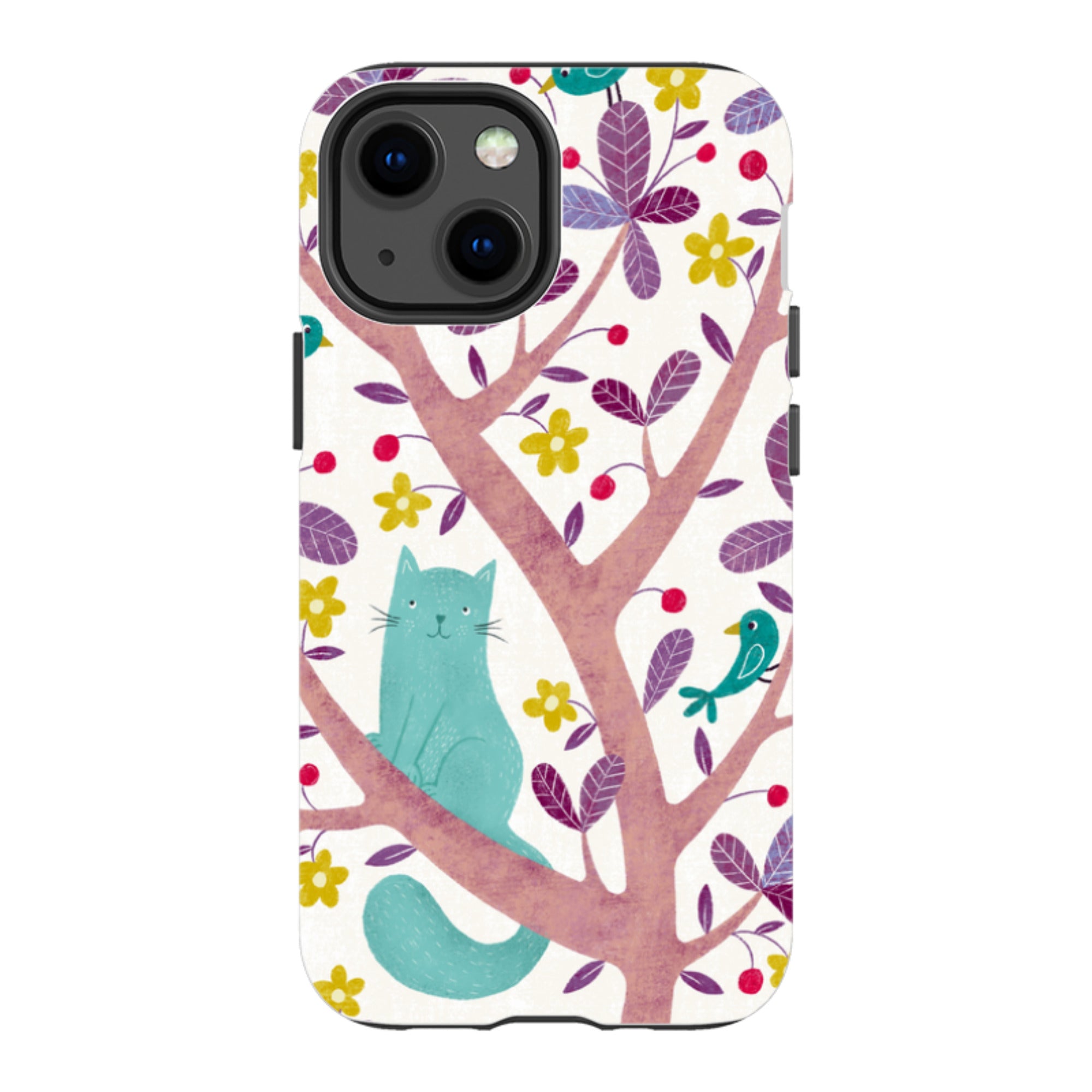 iPhone Tough Case - Cat And Bird By Suzy Taylor
