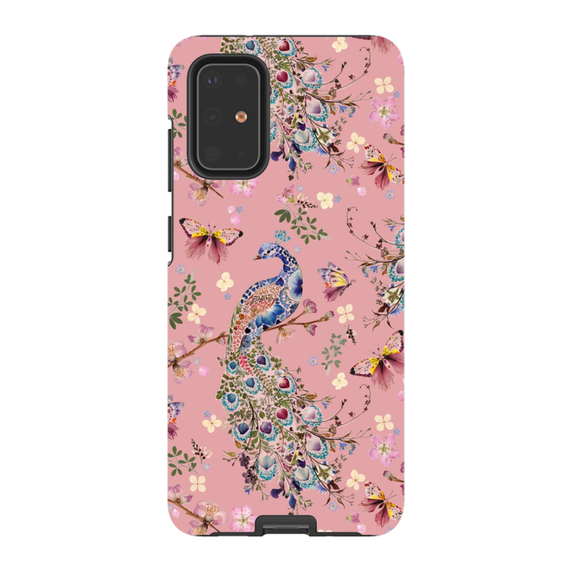 Samsung Tough Case - Peacock and Cherry Blossoms Lupine By Helen Ahpornsiri