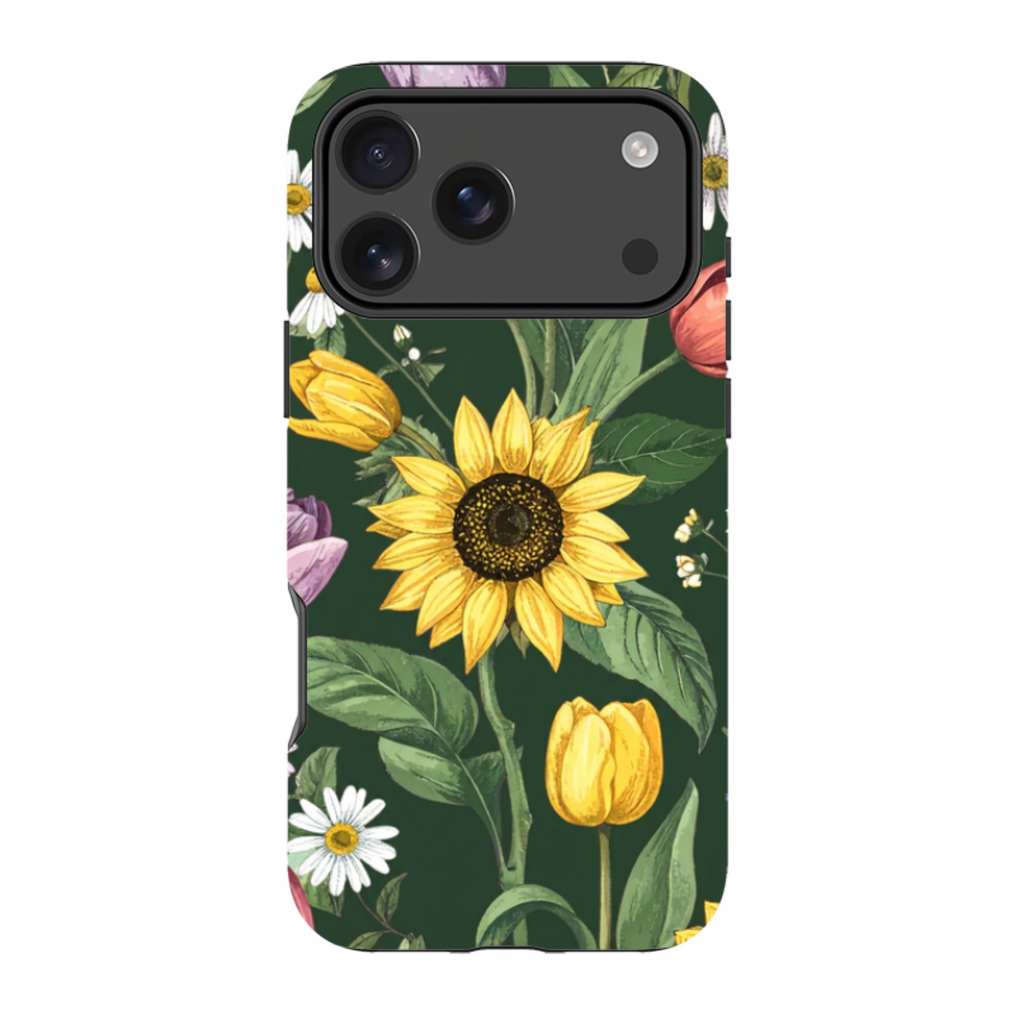 iPhone Case - Green Sunflowers