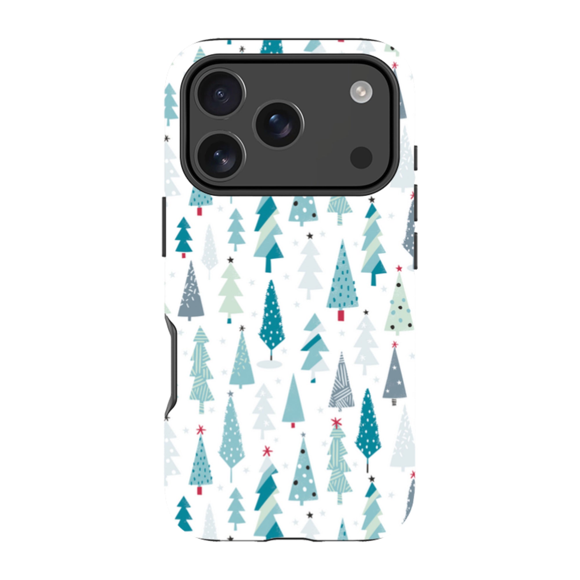 iPhone MagSafe Tough Case - Little Xmas Trees By Ali Brookes