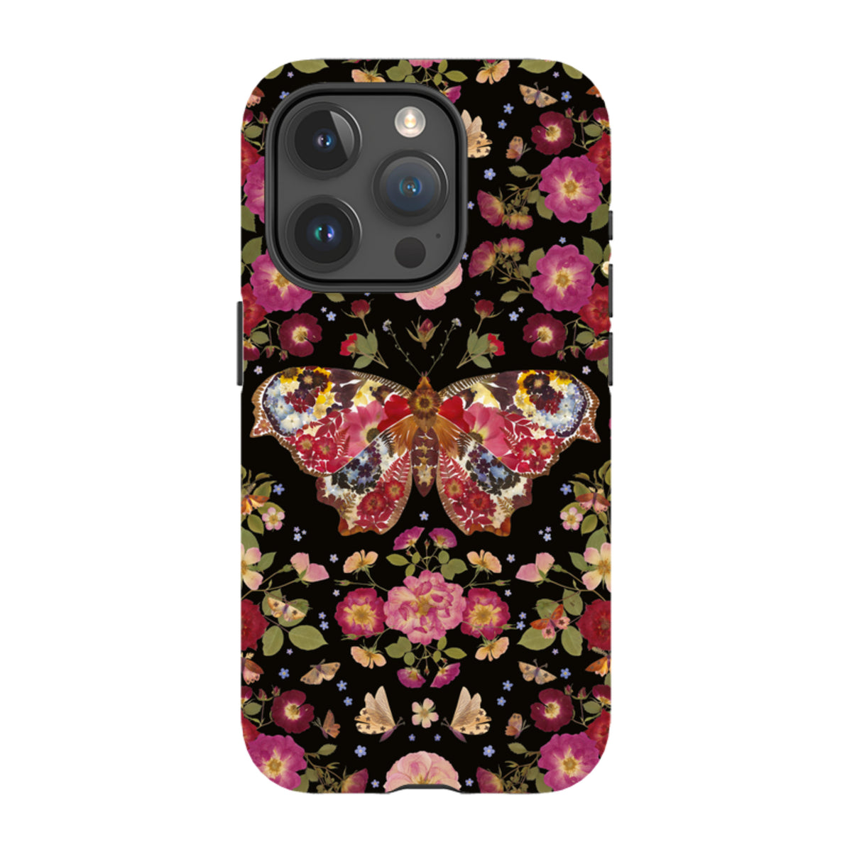 iPhone Tough Case - Midnight Butterfly By Helen Ahpornsiri