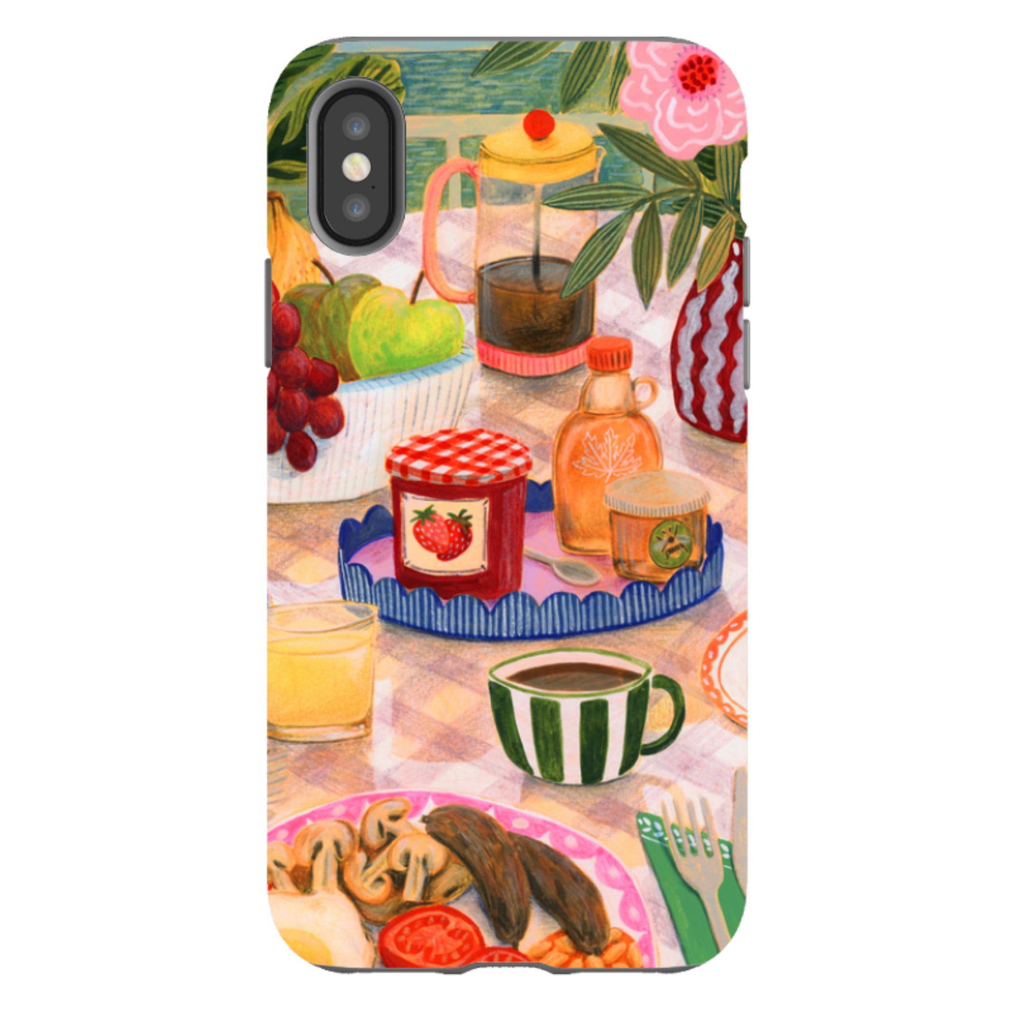 iPhone Tough Case - Holiday Breakfast By Lee Foster Wilson