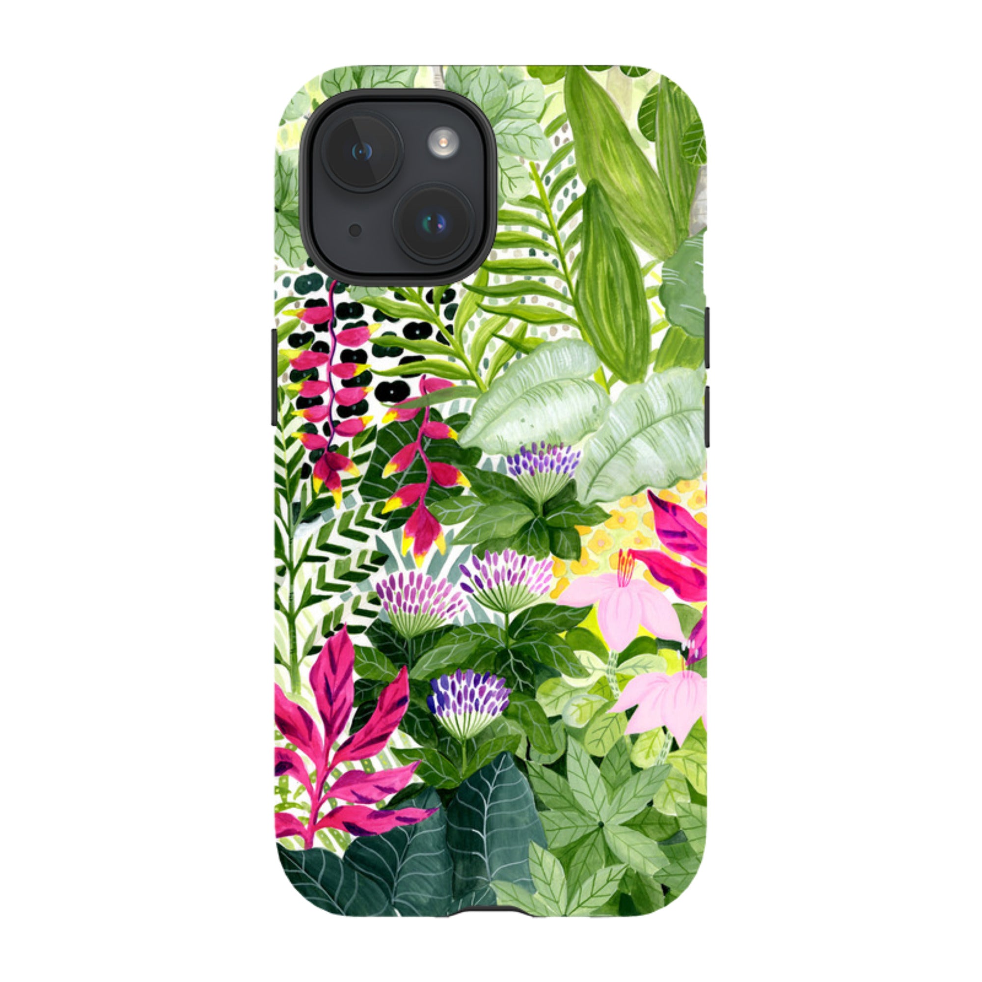 iPhone Tough Case - Pink Botanical By Bex Parkin