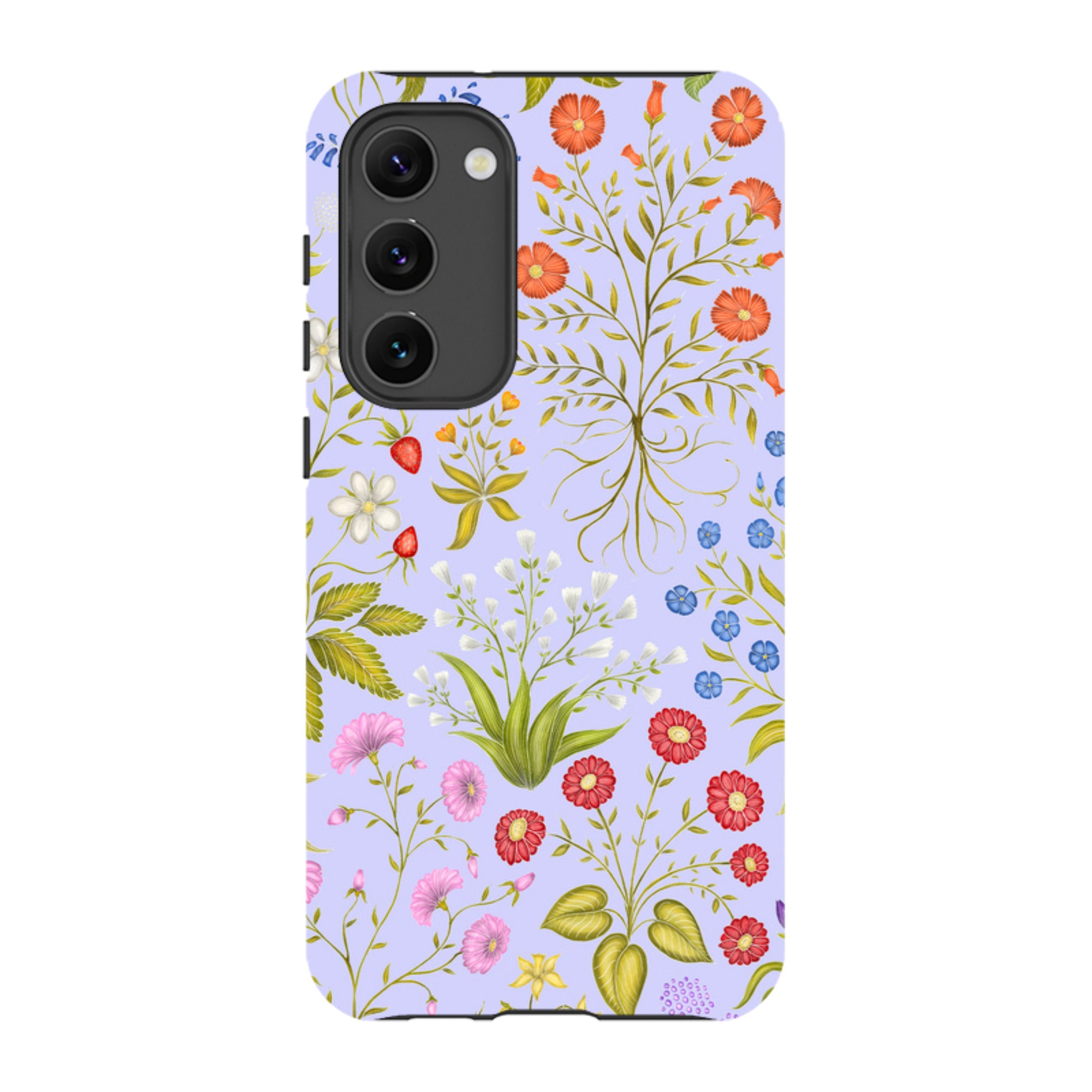 Samsung Tough Case - Fleurs Blue By Catherine Rowe