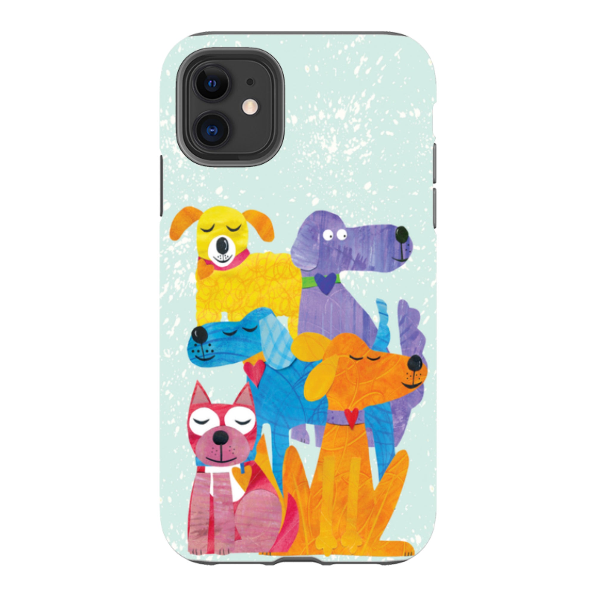 iPhone Tough Case - Patch Work Pups By Tracey English