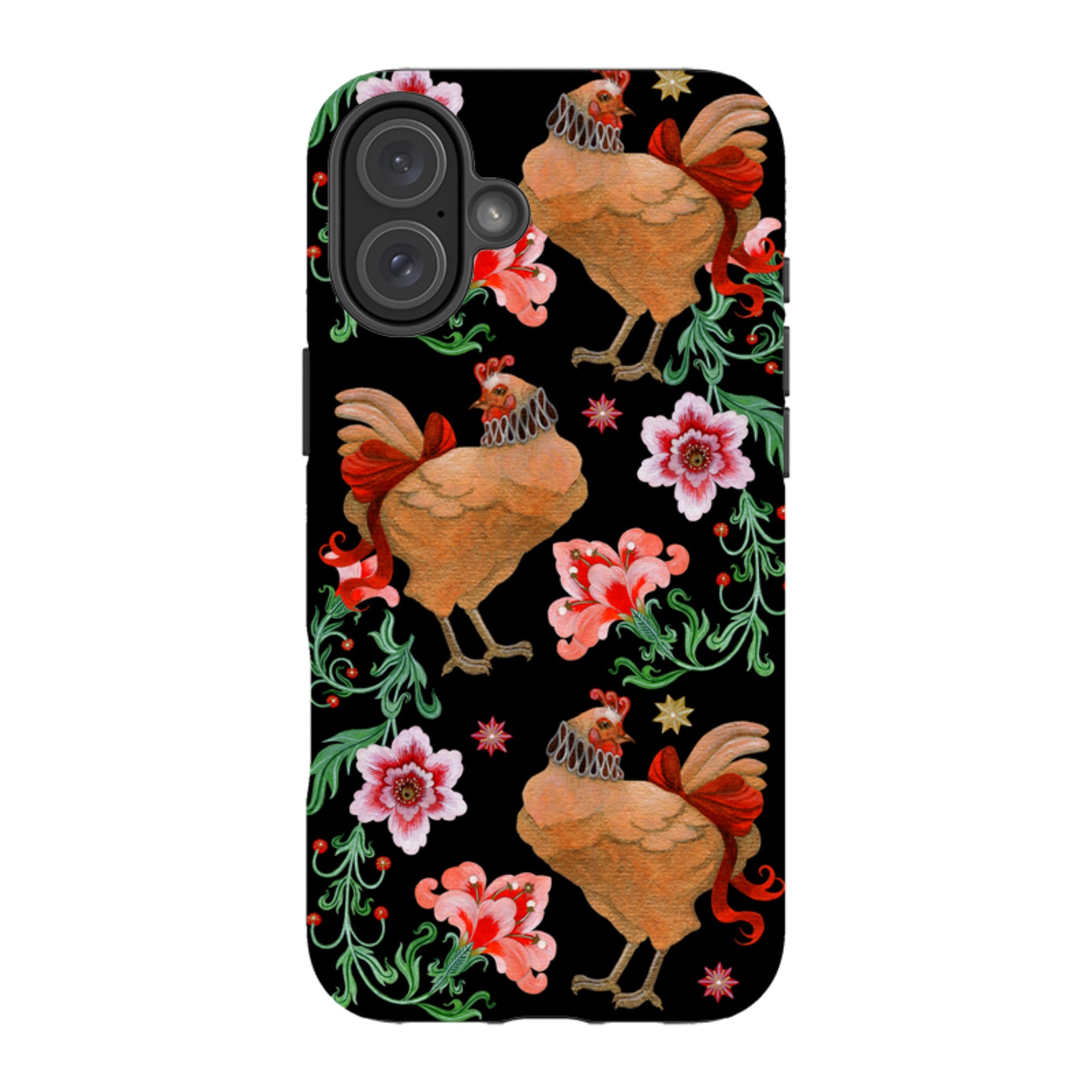 iPhone Tough  Case - Three French Hens By Maria Matos