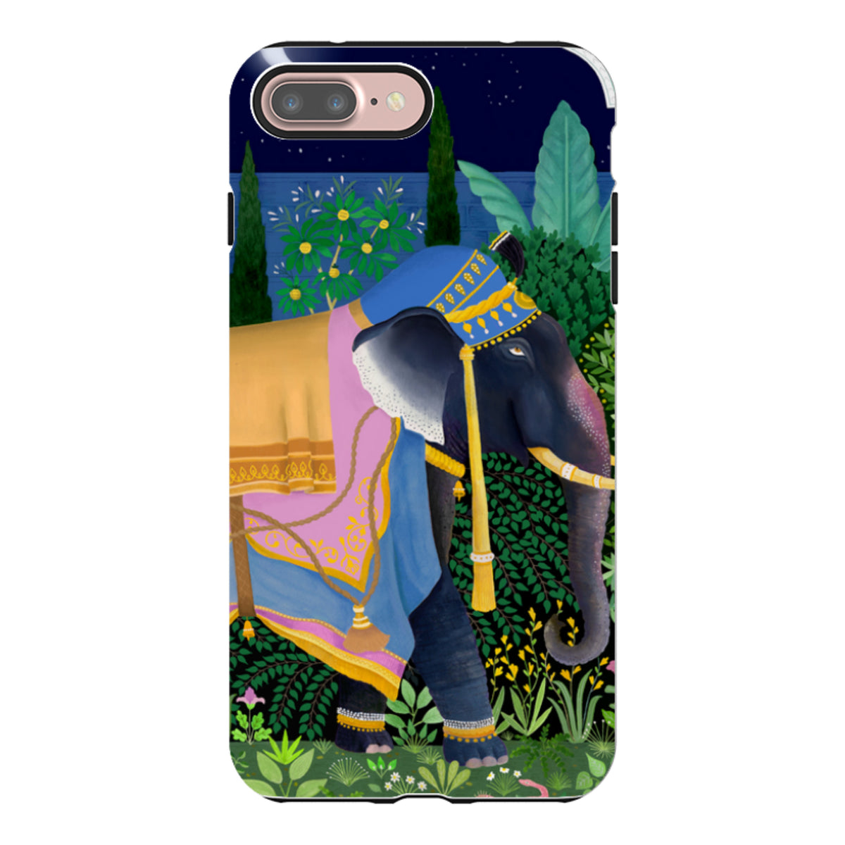iPhone Tough Case - Indian Elephant By Bex Parkin