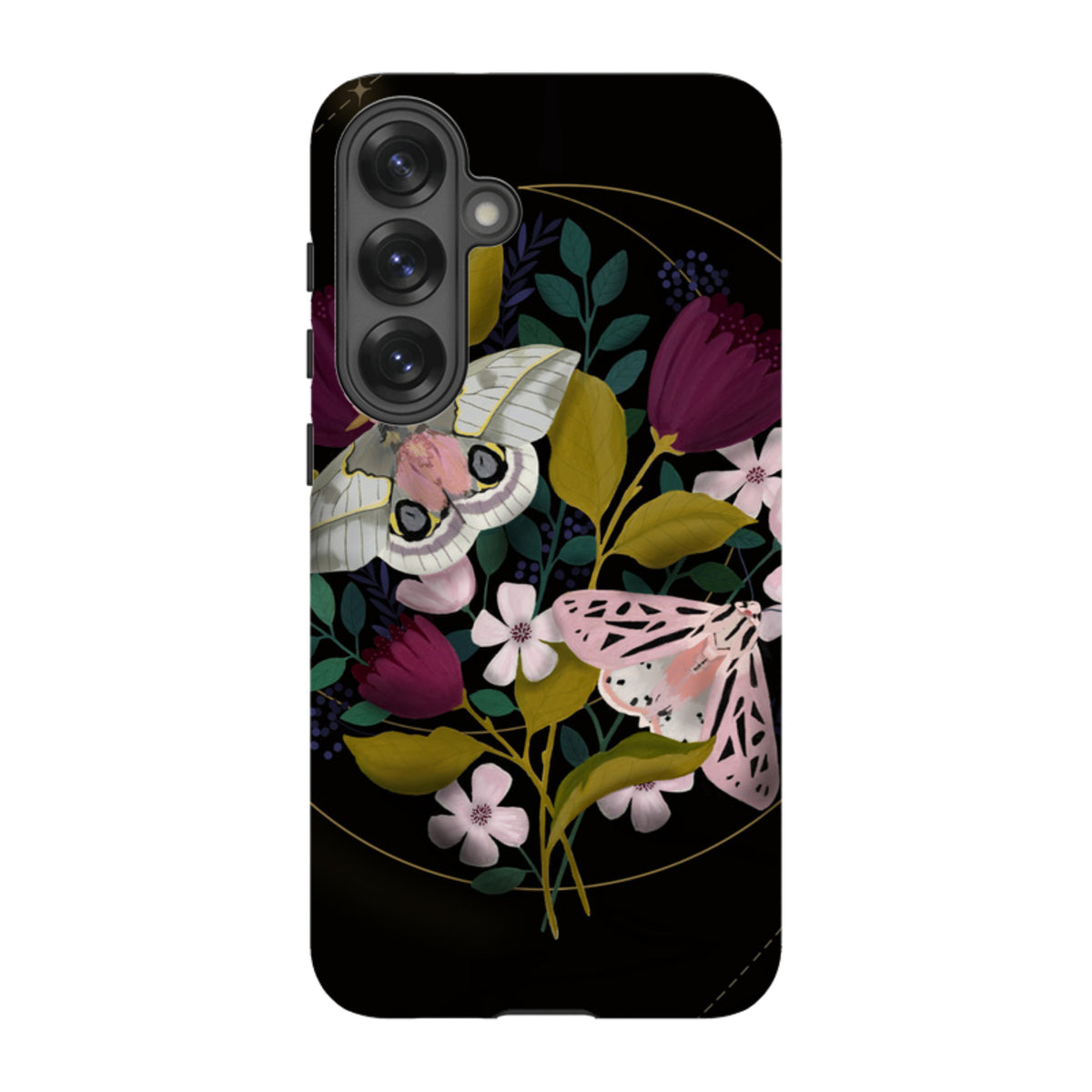 Samsung Tough Case - Moon Moths By Bex Parkin