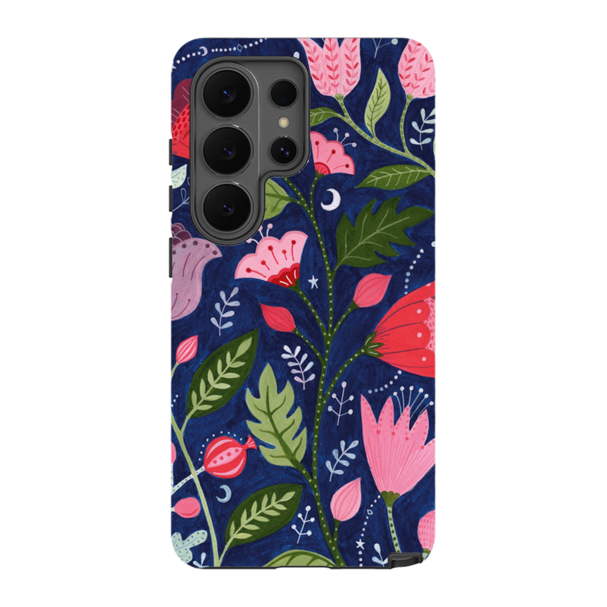 Samsung Tough Case - Flowers On Blue By Bex Parkin