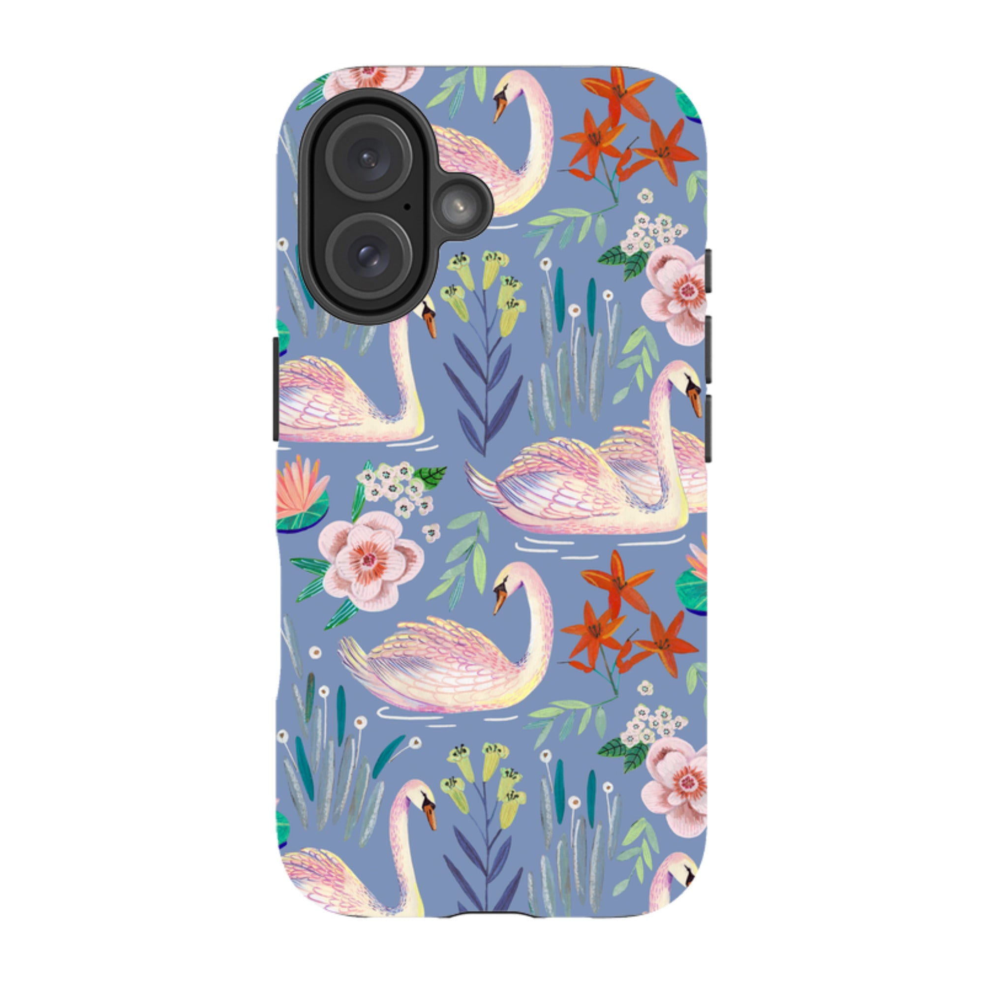 iPhone MagSafe Tough Case -  Swan Pattern By Caroline Bonne Muller
