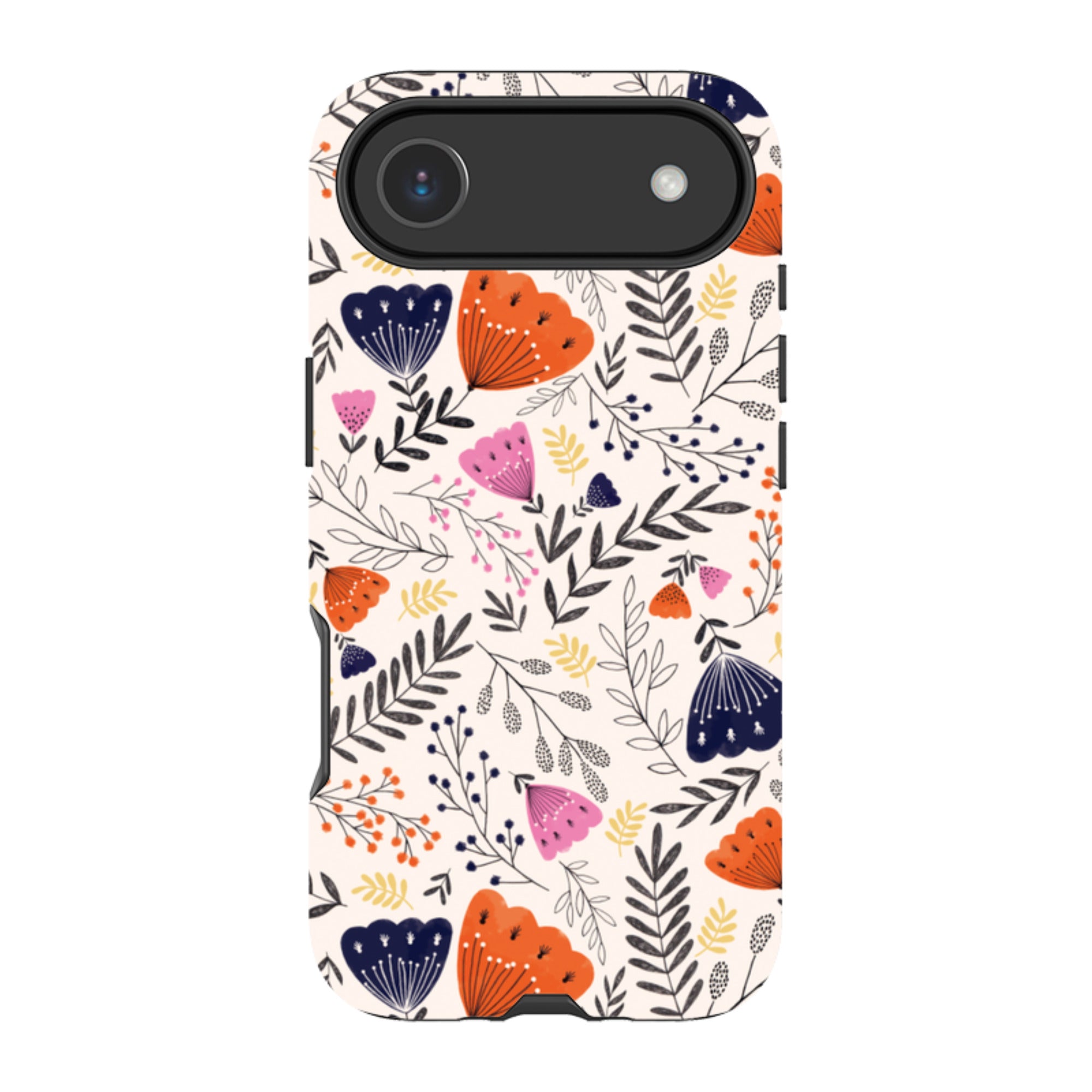 iPhone MagSafe Tough Case -  Pink Floral By Jade Mosinski