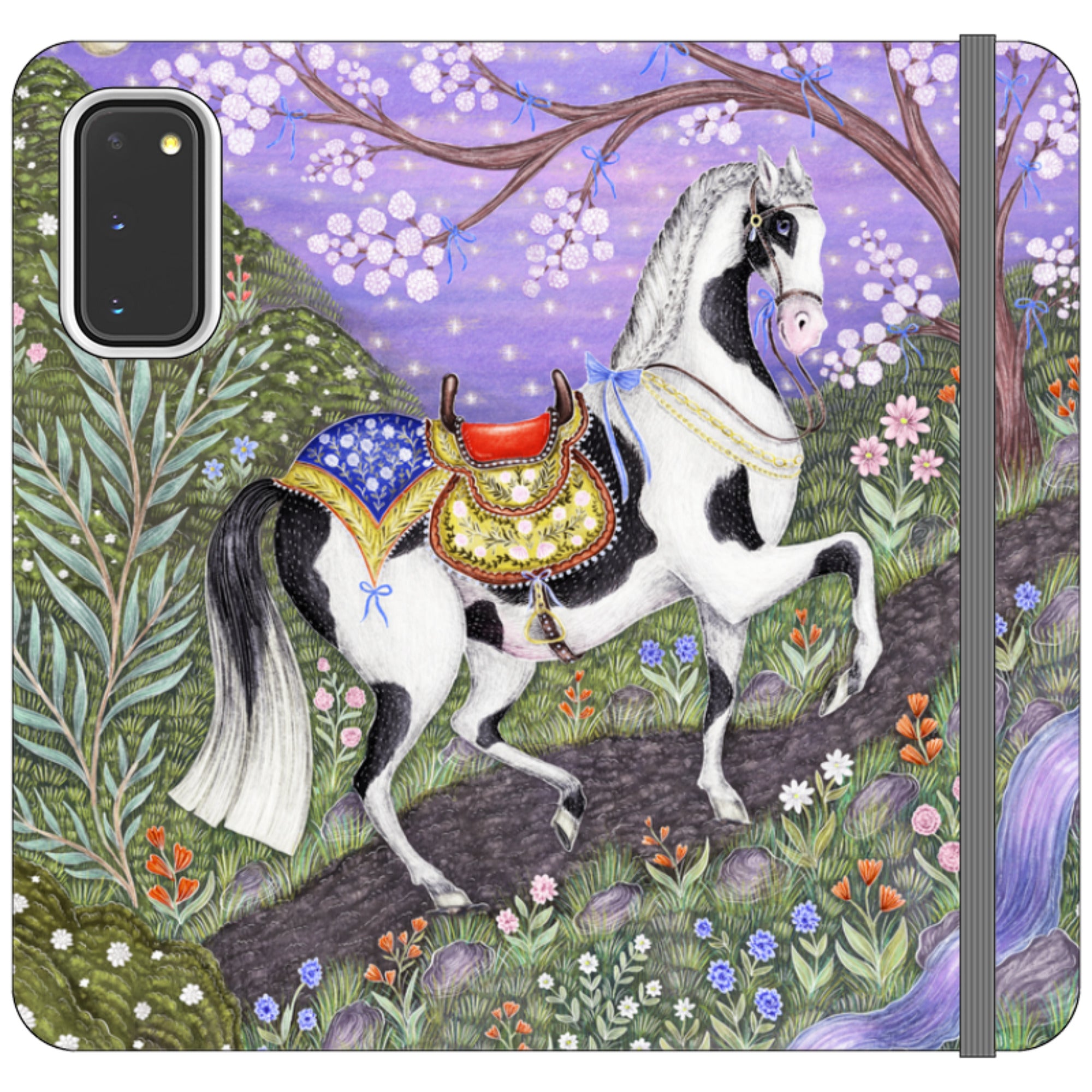 Sunset Steed Wallet Case By Catherine Rowe