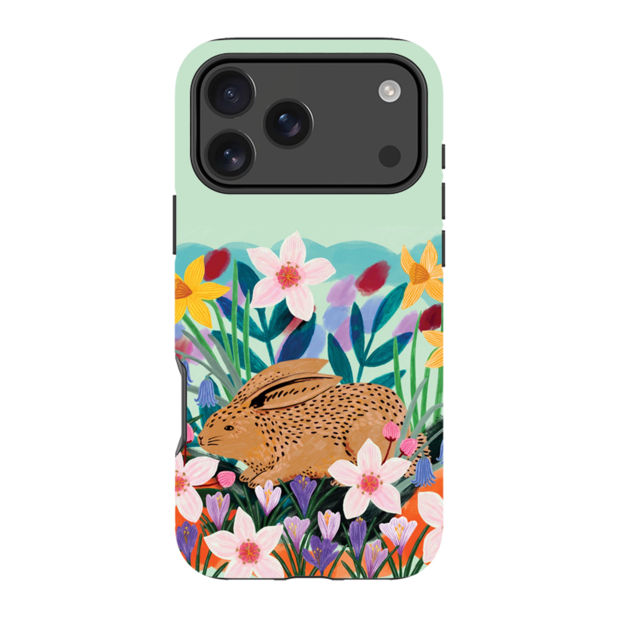 iPhone Tough Case - Spring Bunny By Lee Foster Wilson