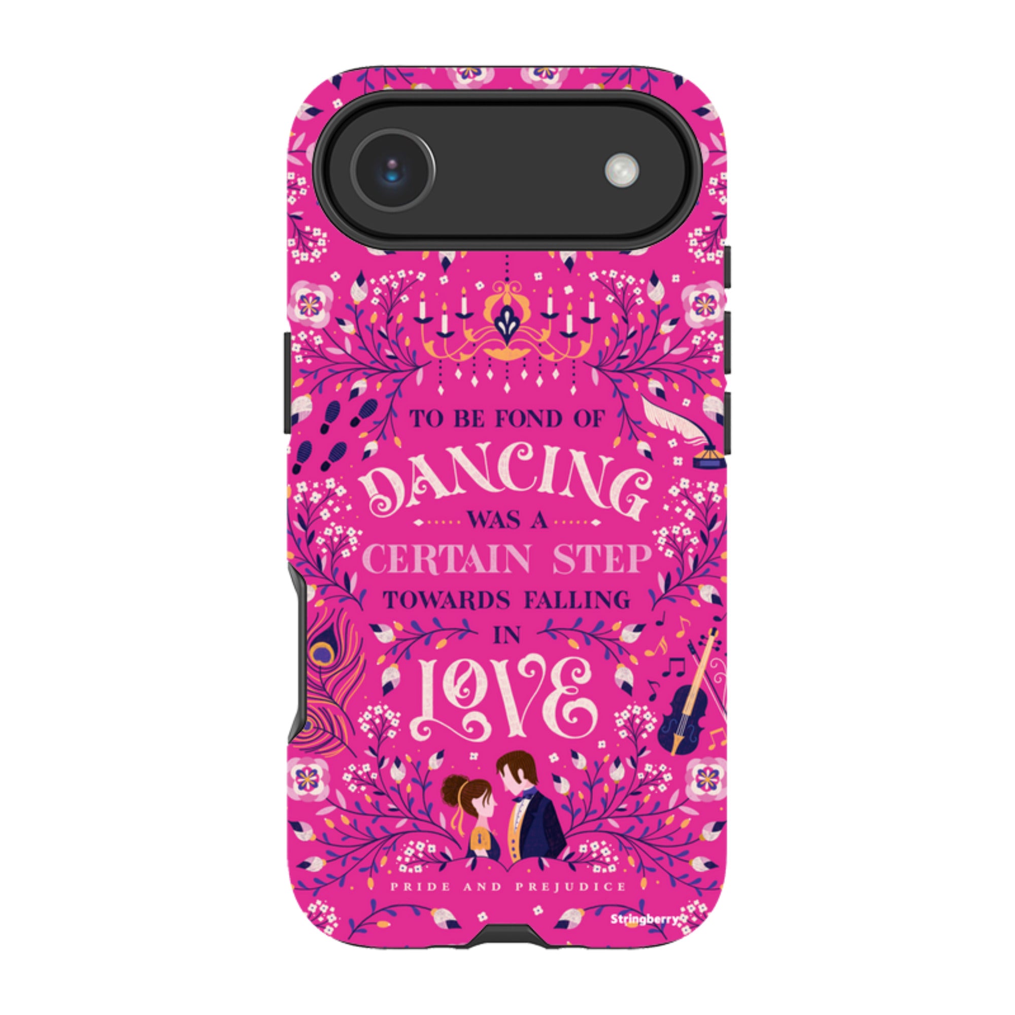iPhone Tough Case - Pride And Prejudice Pink By Jenny Zemanek