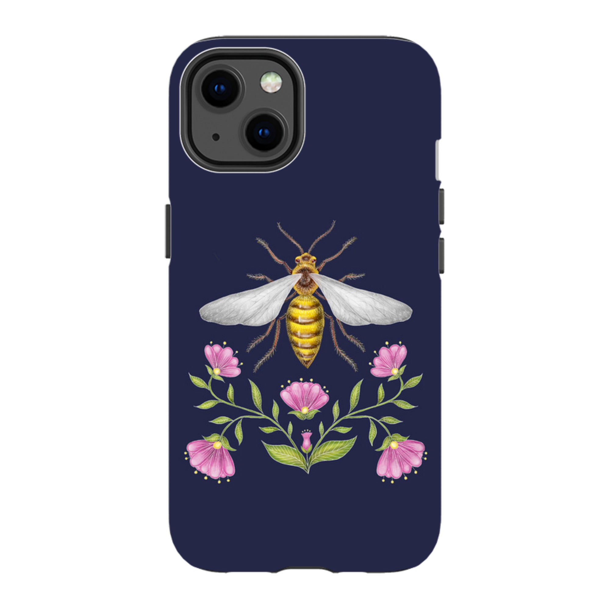 iPhone Tough Case - Wings Of Freedom Navy By Catherine Rowe