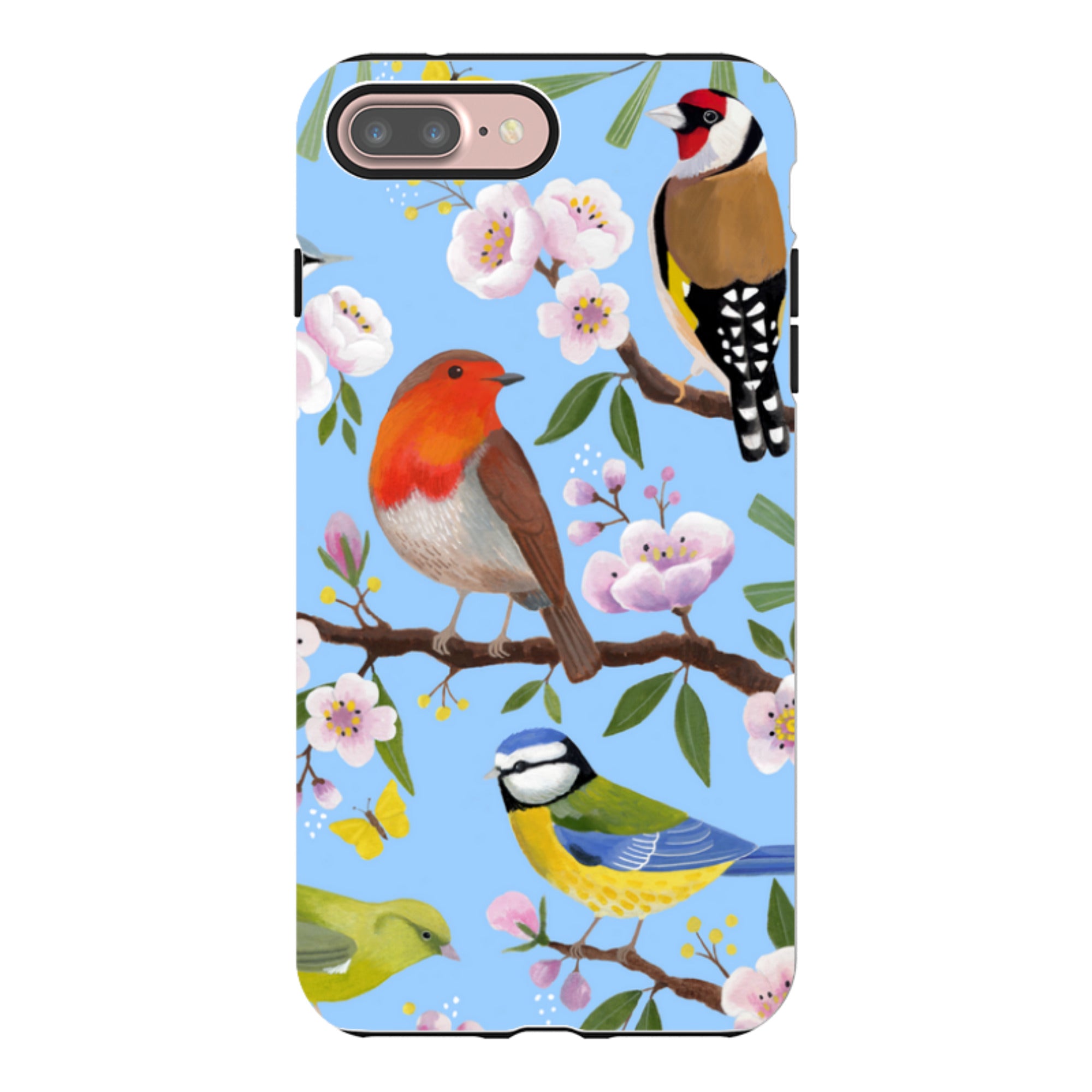 iPhone Tough Case - Garden Birds By Bex Parkin