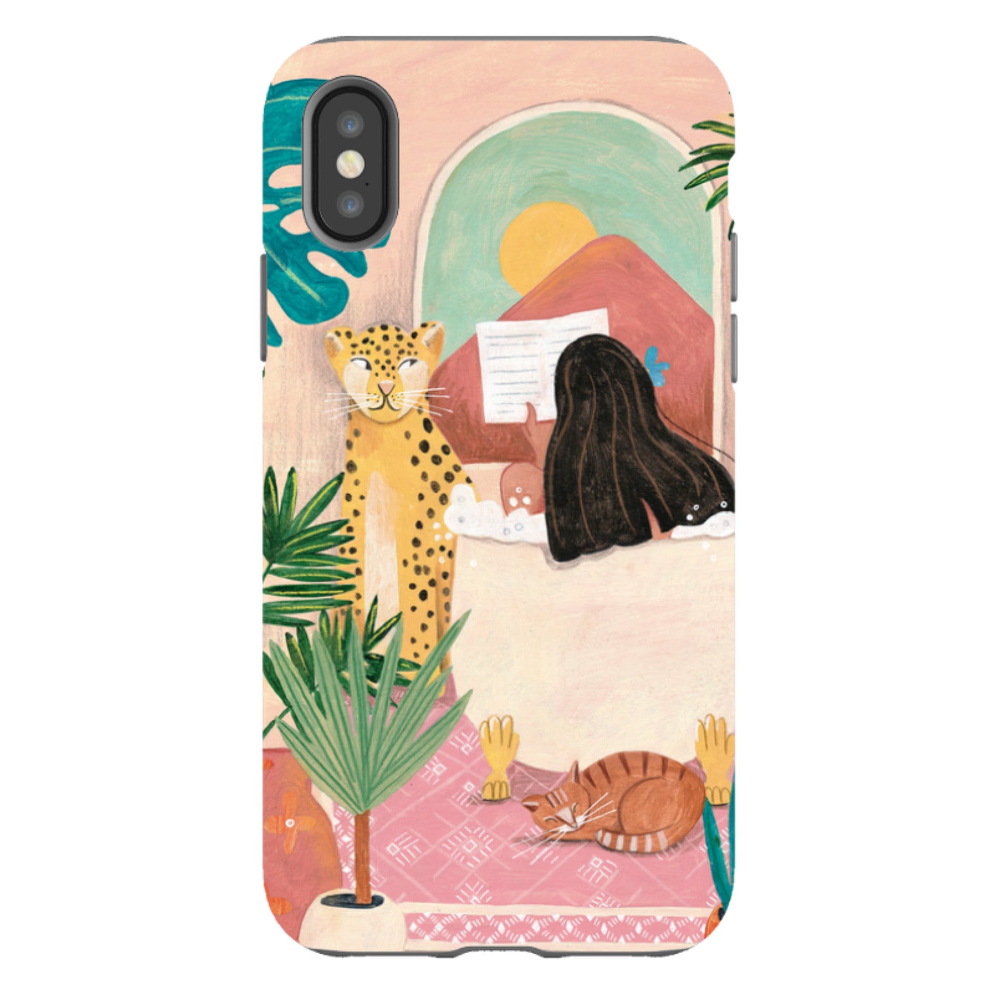 iPhone Tough Case - Bath Time By Caroline Bonne Muller