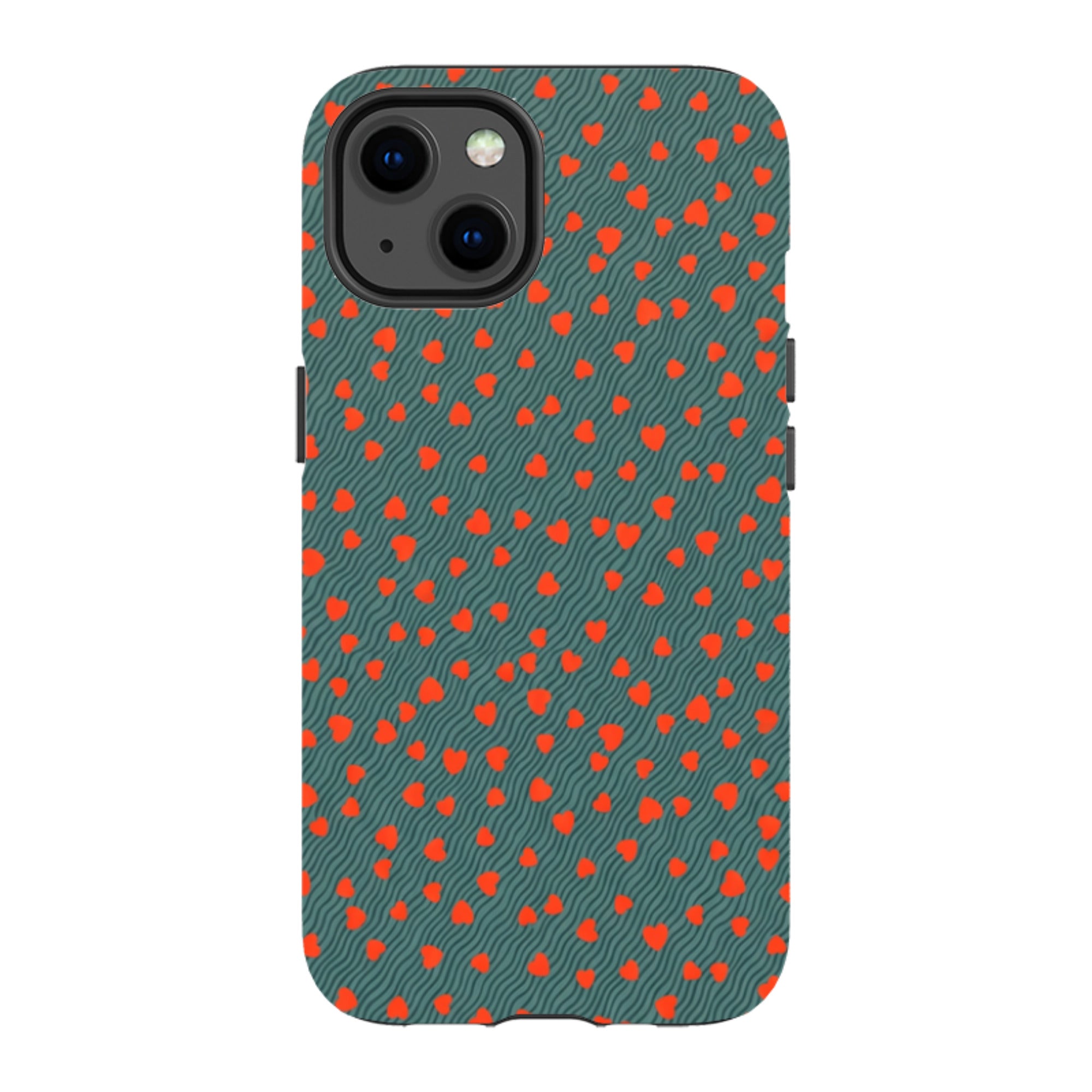 iPhone MagSafe Tough Case - Red Hearts