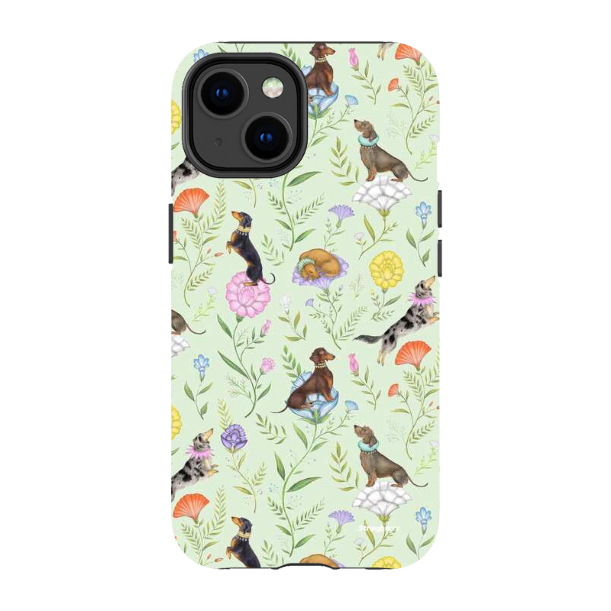 iPhone MagSafe Tough Case -  Doxy Day Afternoon Pistachio By Catherine Rowe