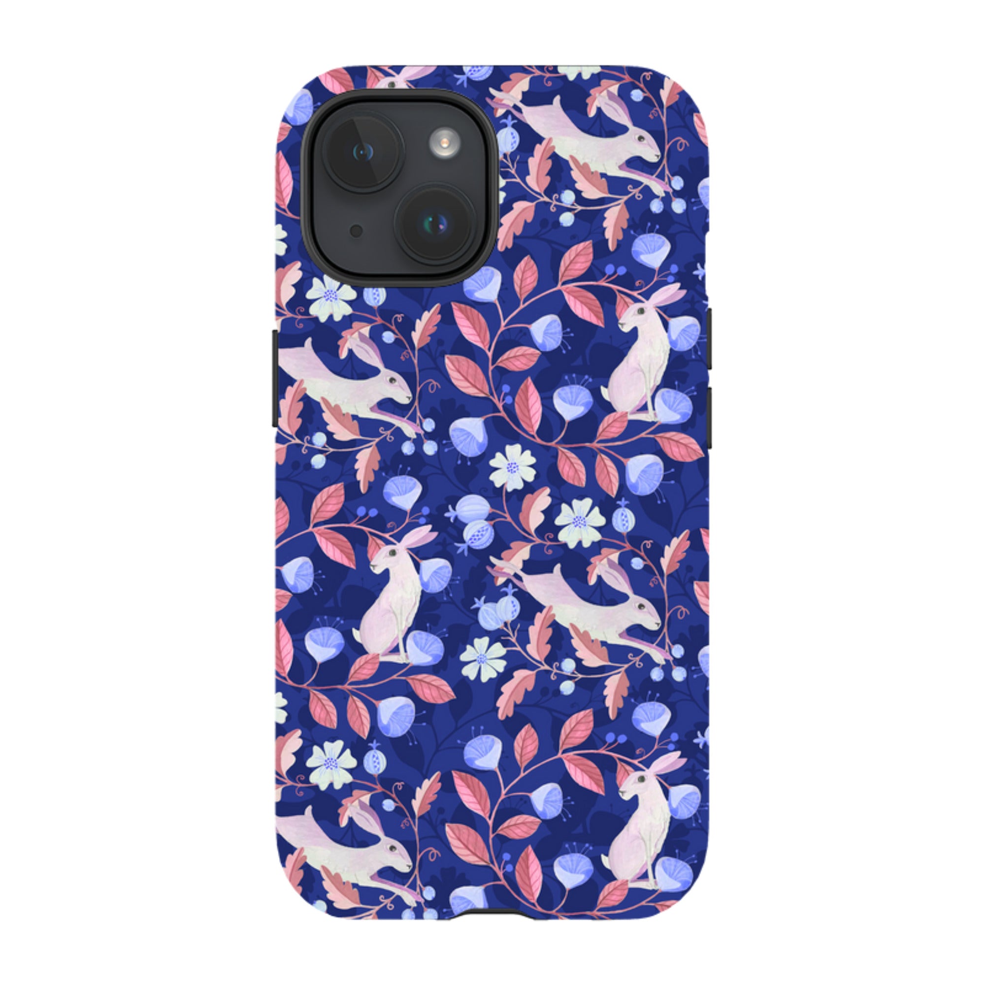 iPhone Tough Case - Hare Pattern By Bex Parkin