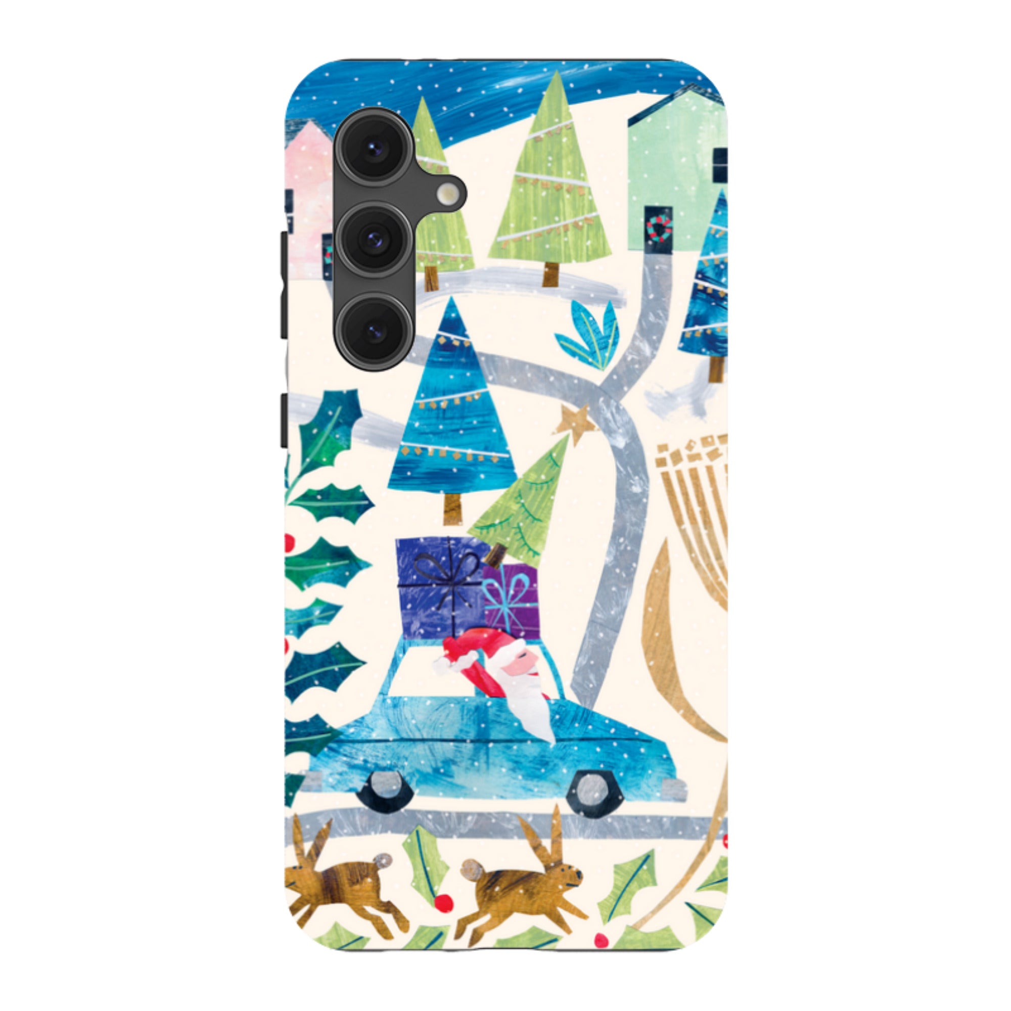 Samsung Tough Case - Santa Driving Home By Tracey English